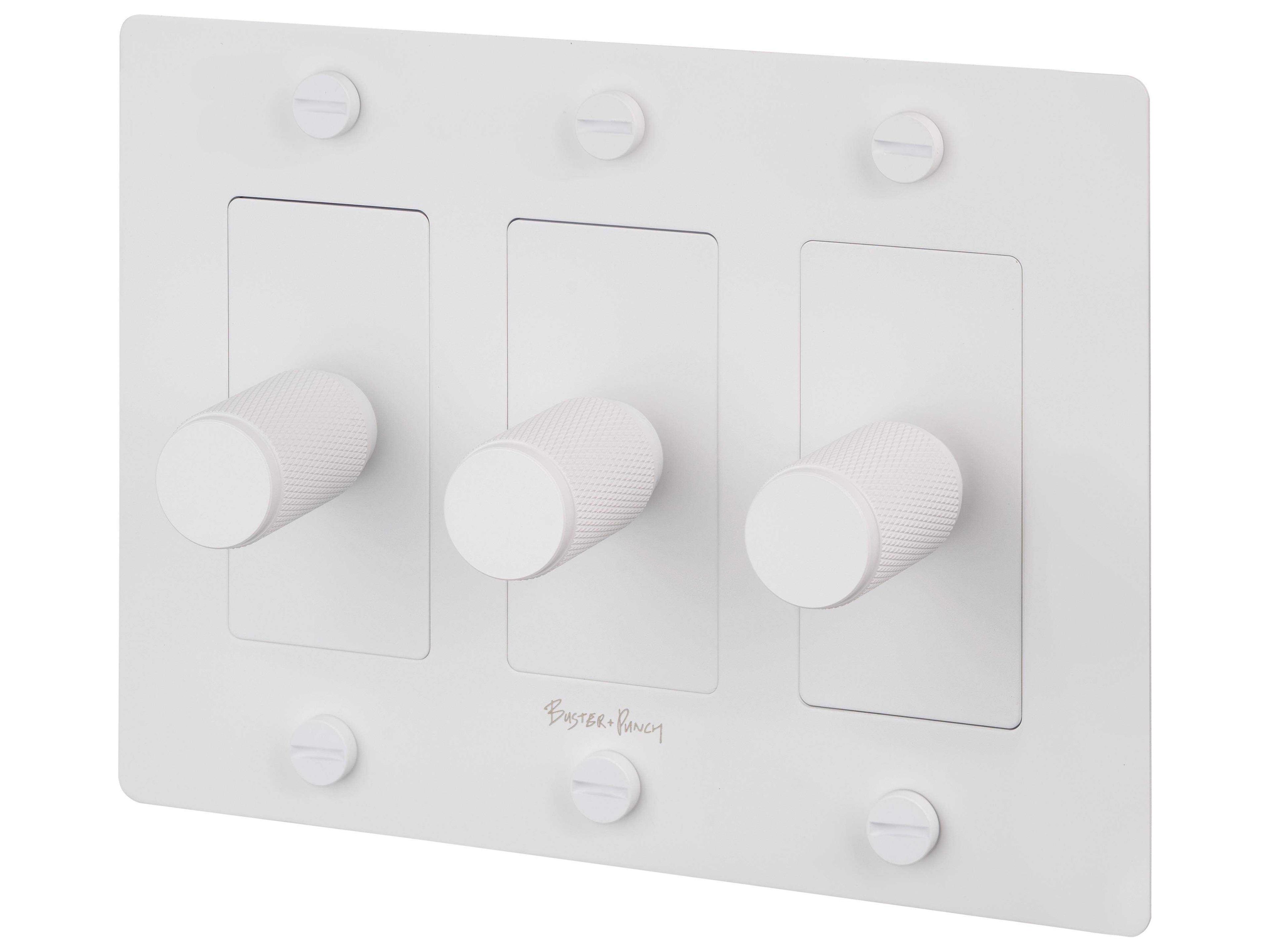 3G White Cross Dimmer