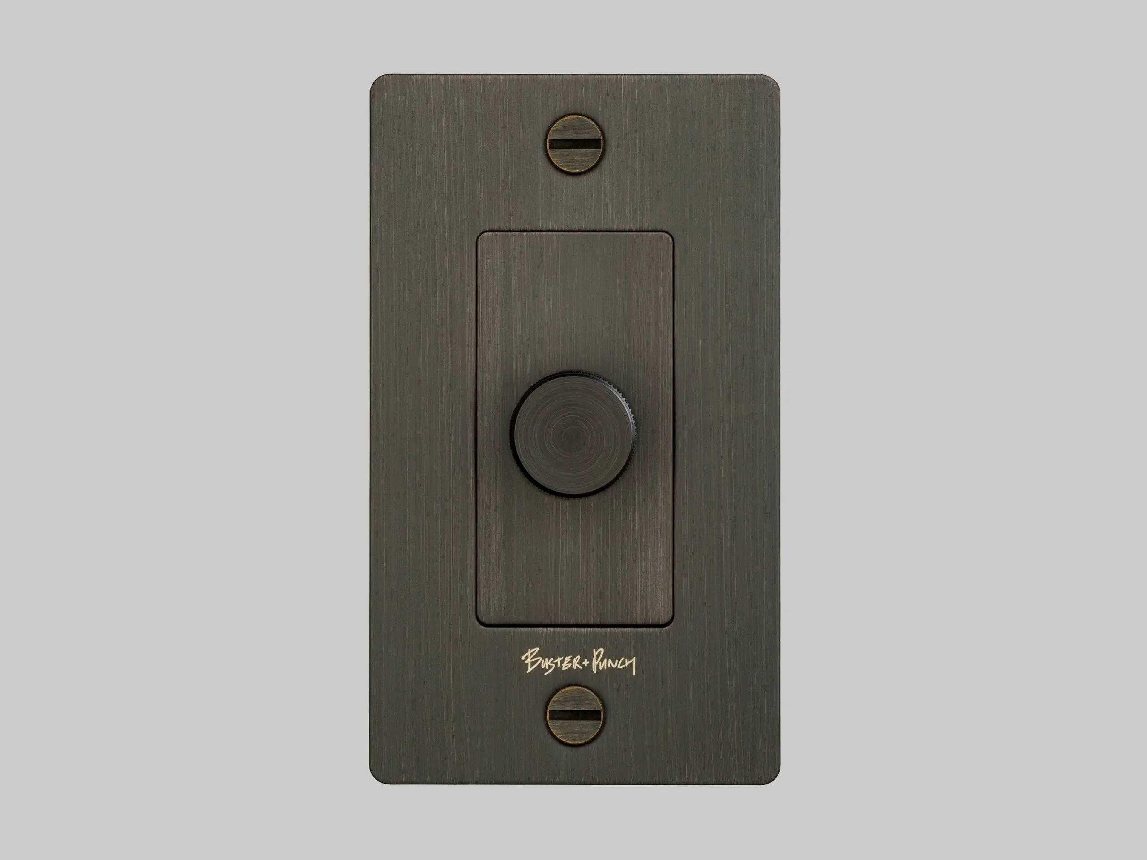 Buster + Punch Smoked Bronze Cross Dimmer Switch