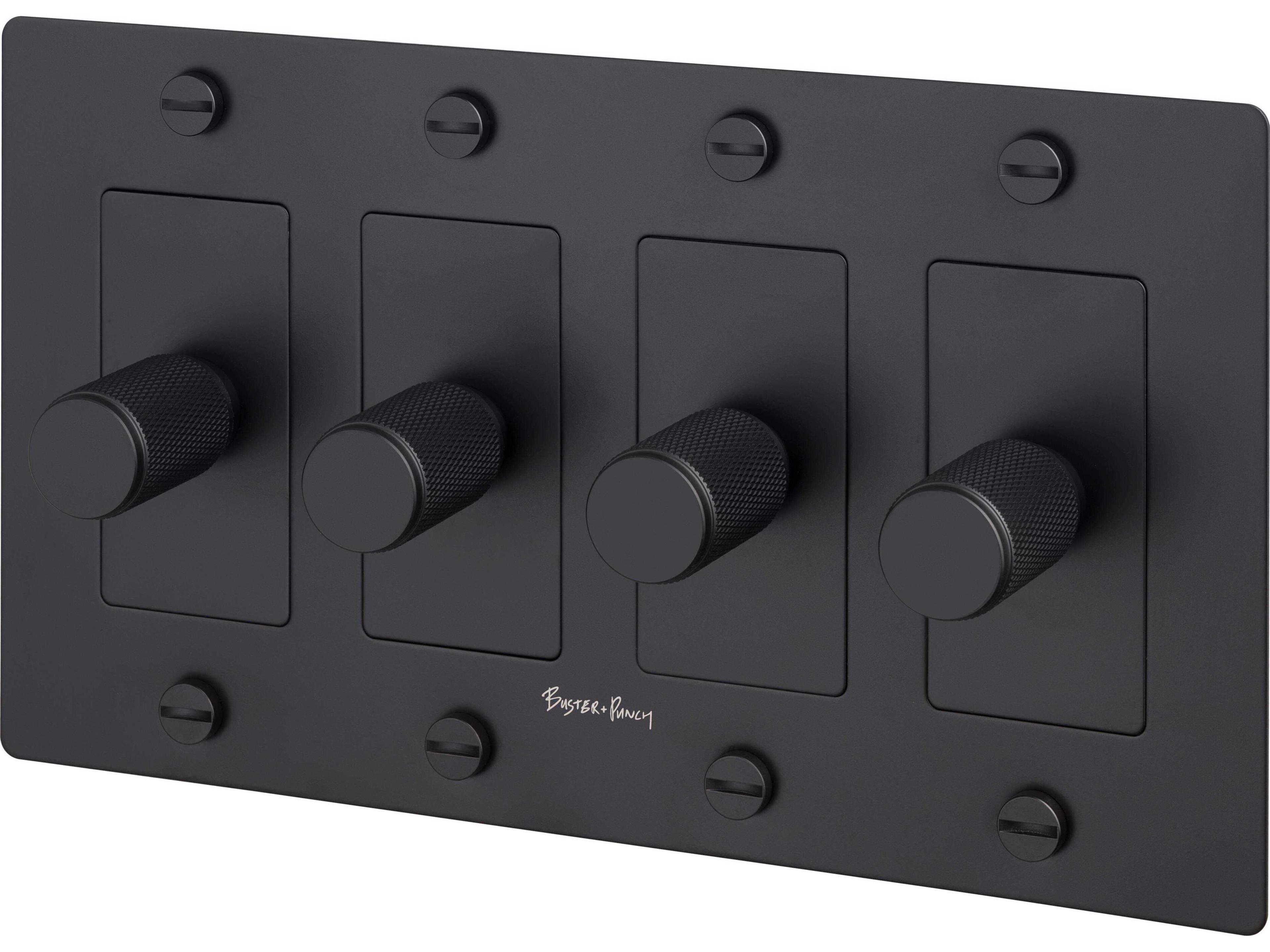 4G Black Cross Dimmer