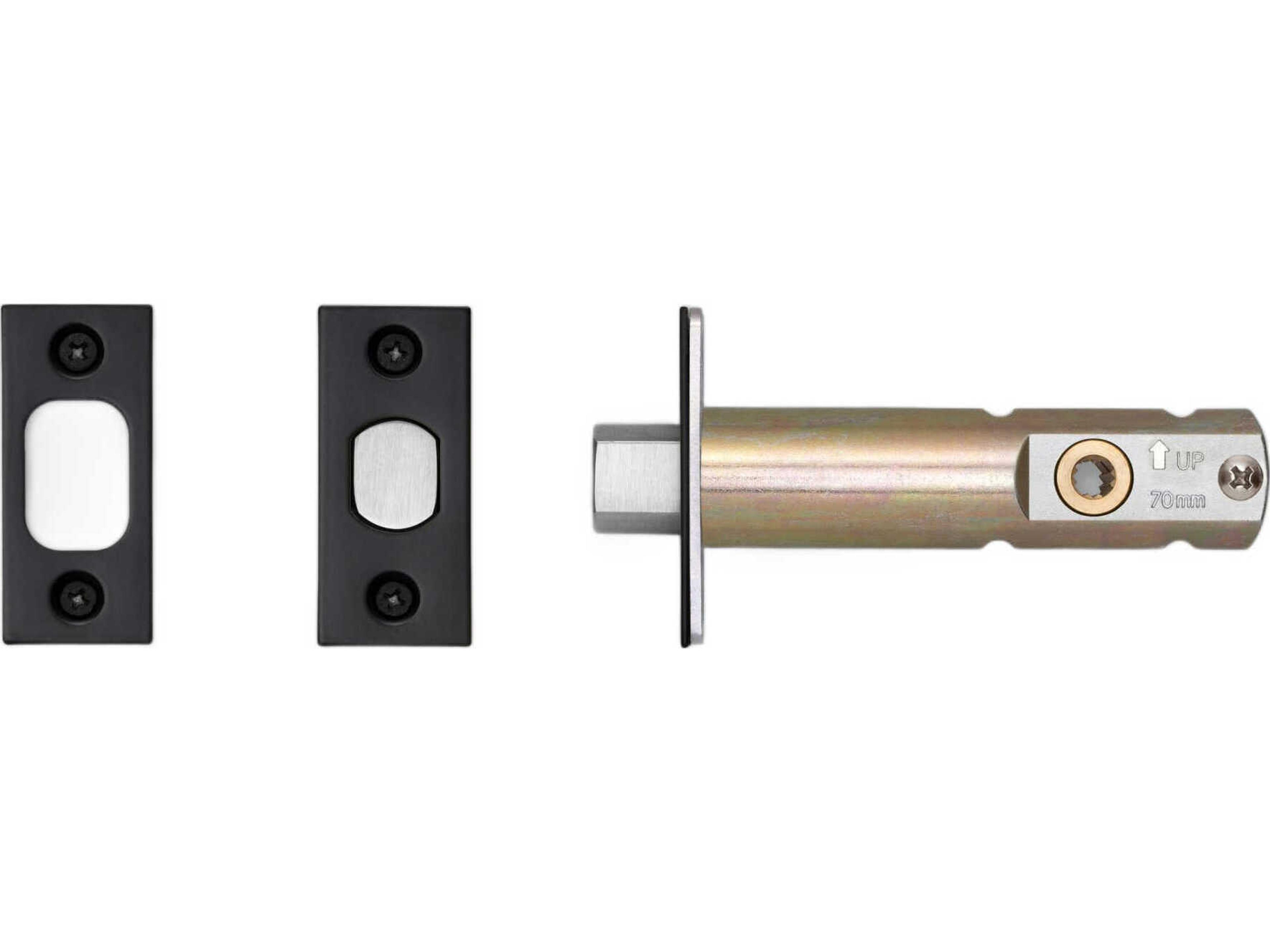 Black 2-3/4" Thumbturn Lock Privacy Bolt