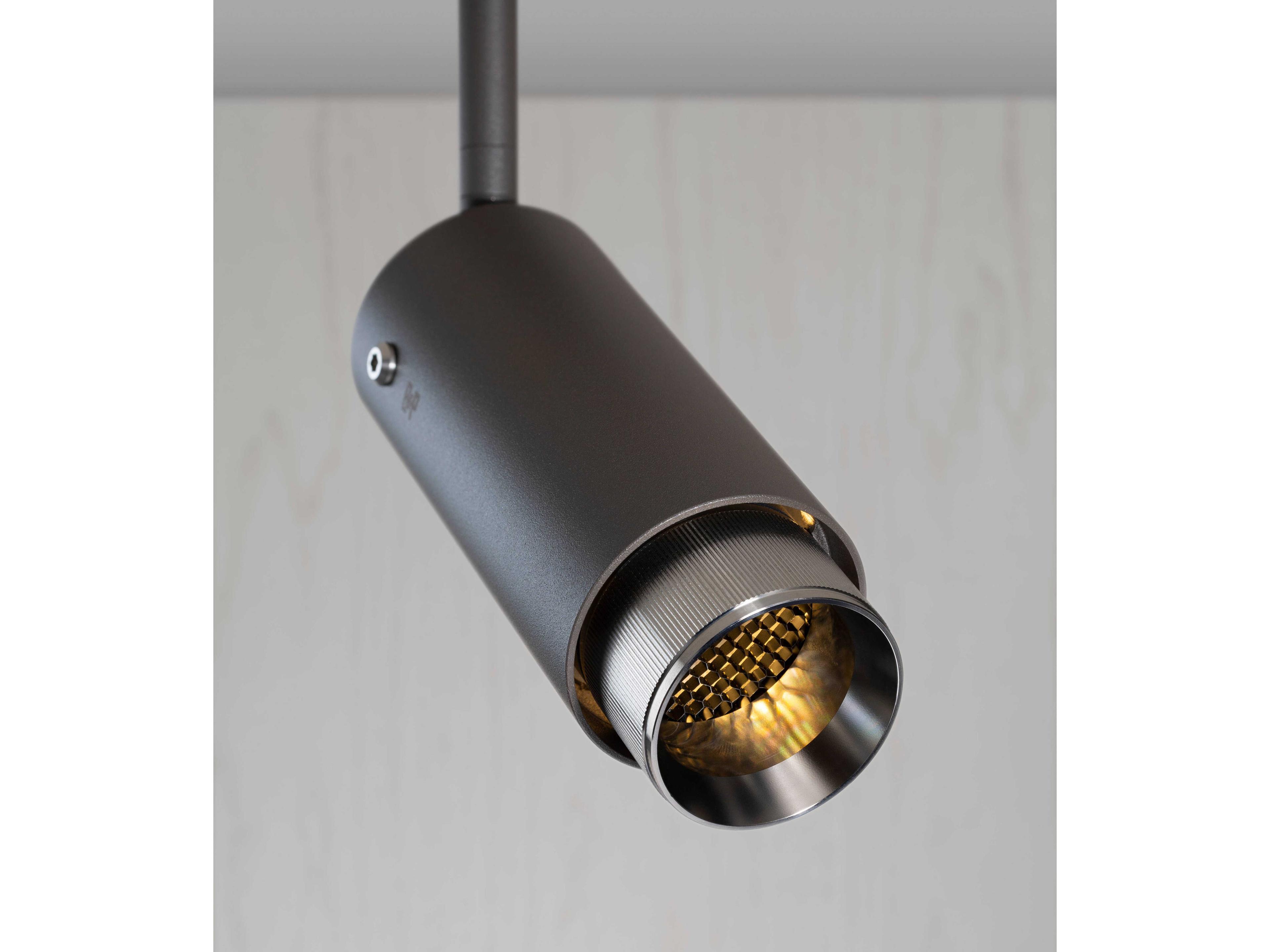 Buster + Punch Exhaust 1-Light Steel Black Cylinder Spot Light