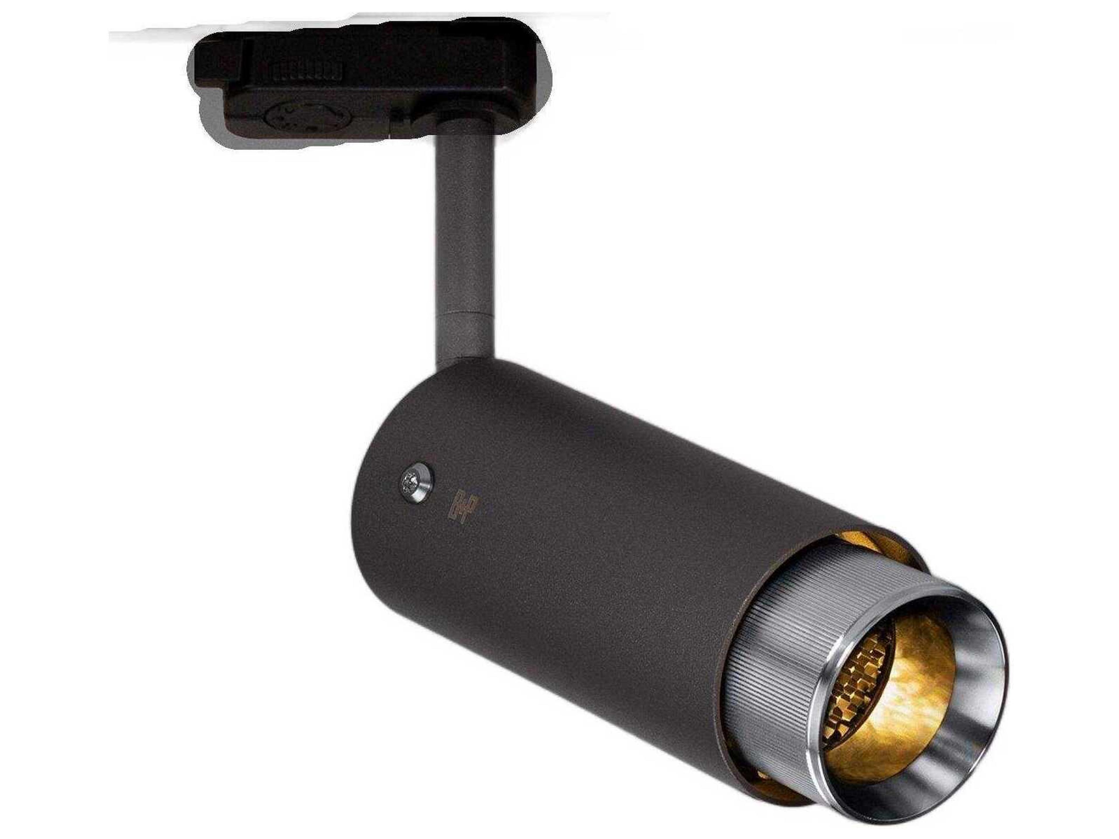 Buster + Punch Exhaust 1-Light Steel Black Cylinder Track & Rail Light