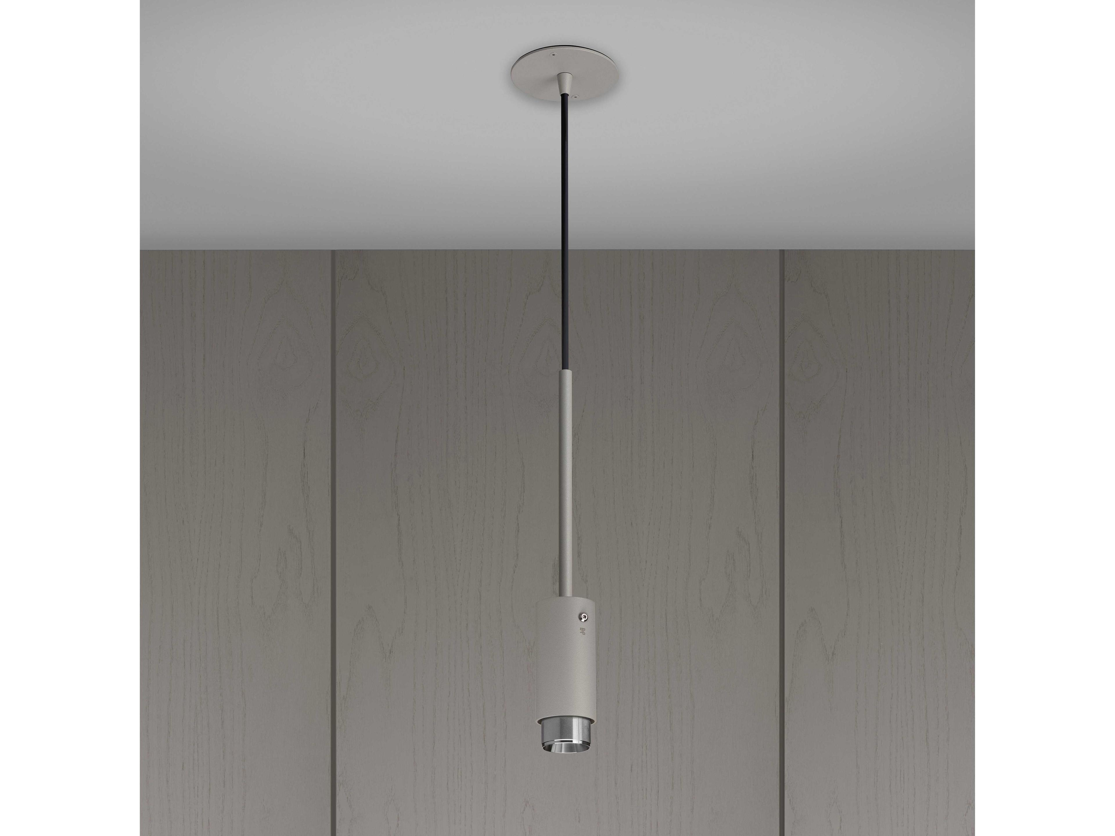 Buster + Punch Exhaust 1-Light Steel Gray Cylinder Mini Pendant