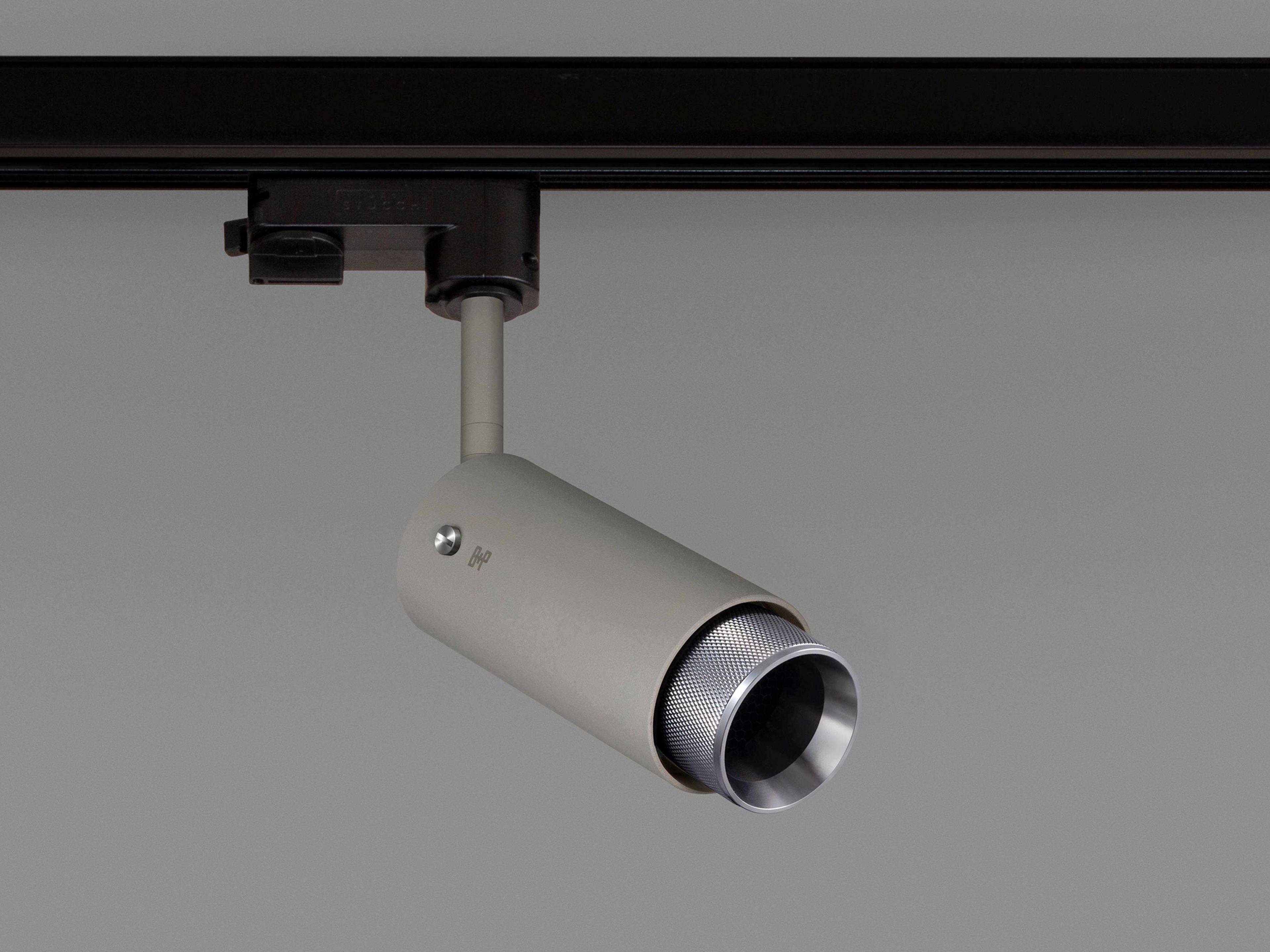 Buster + Punch Exhaust 1-Light Steel Gray Cylinder Track & Rail Light