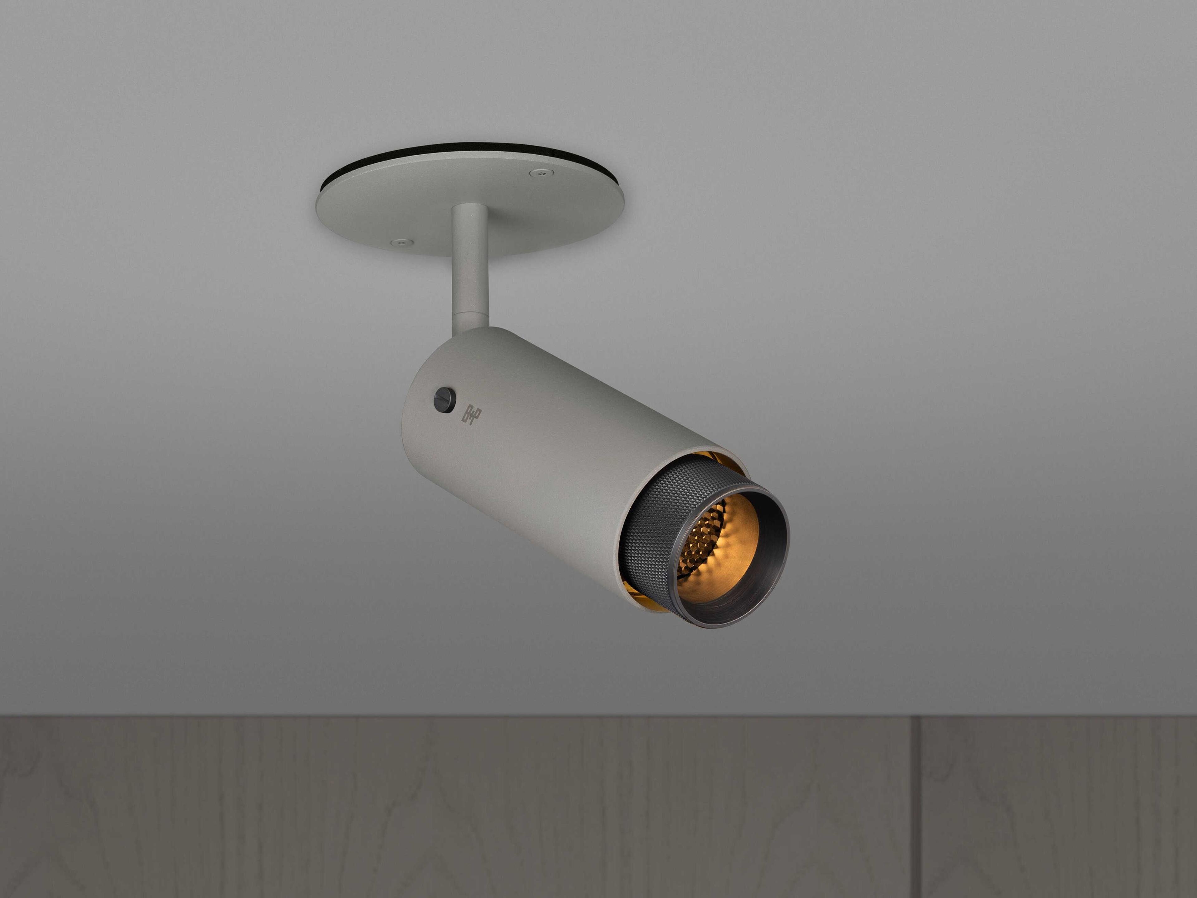 Buster + Punch Exhaust 1-Light Smoked Bronze Gray Cylinder Spot Light