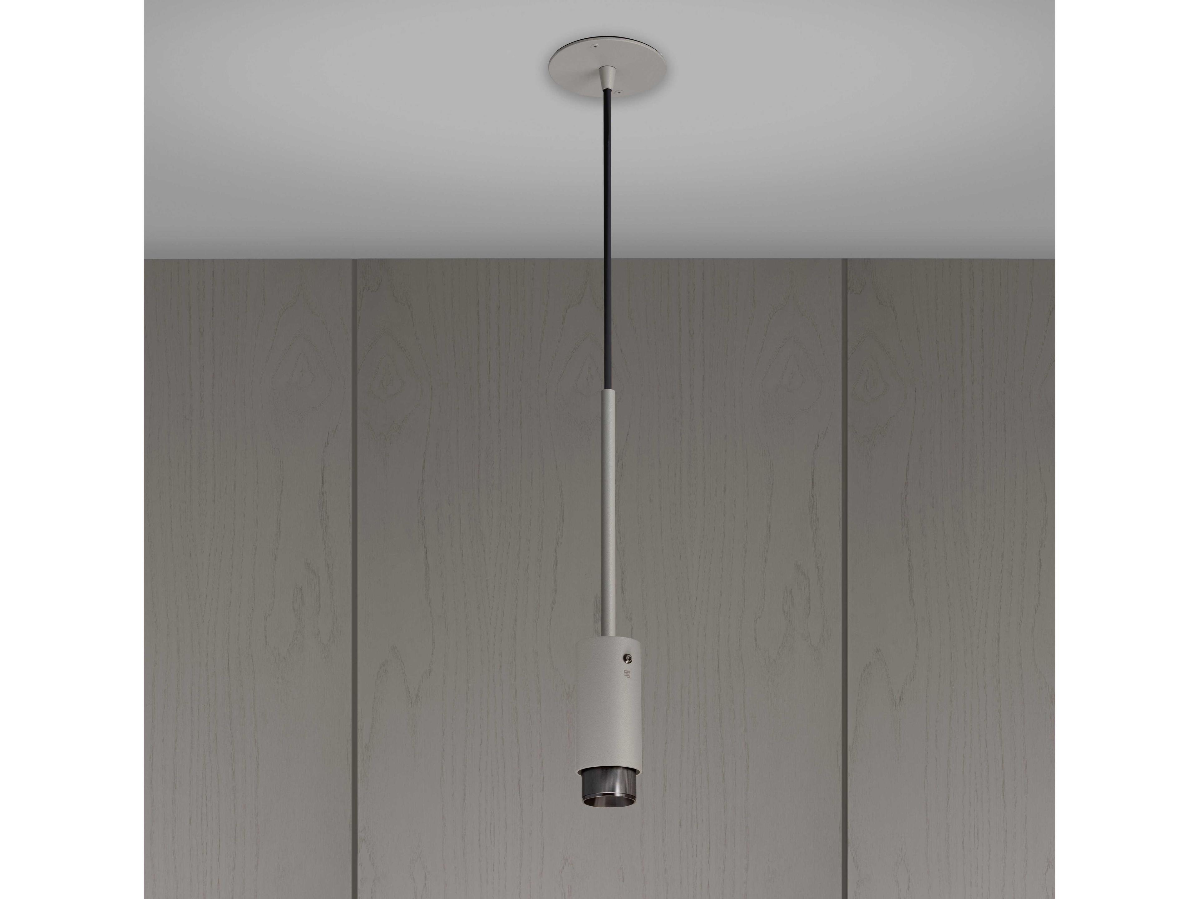 Buster + Punch Exhaust 1-Light Gun Metal Gray Cylinder Mini Pendant