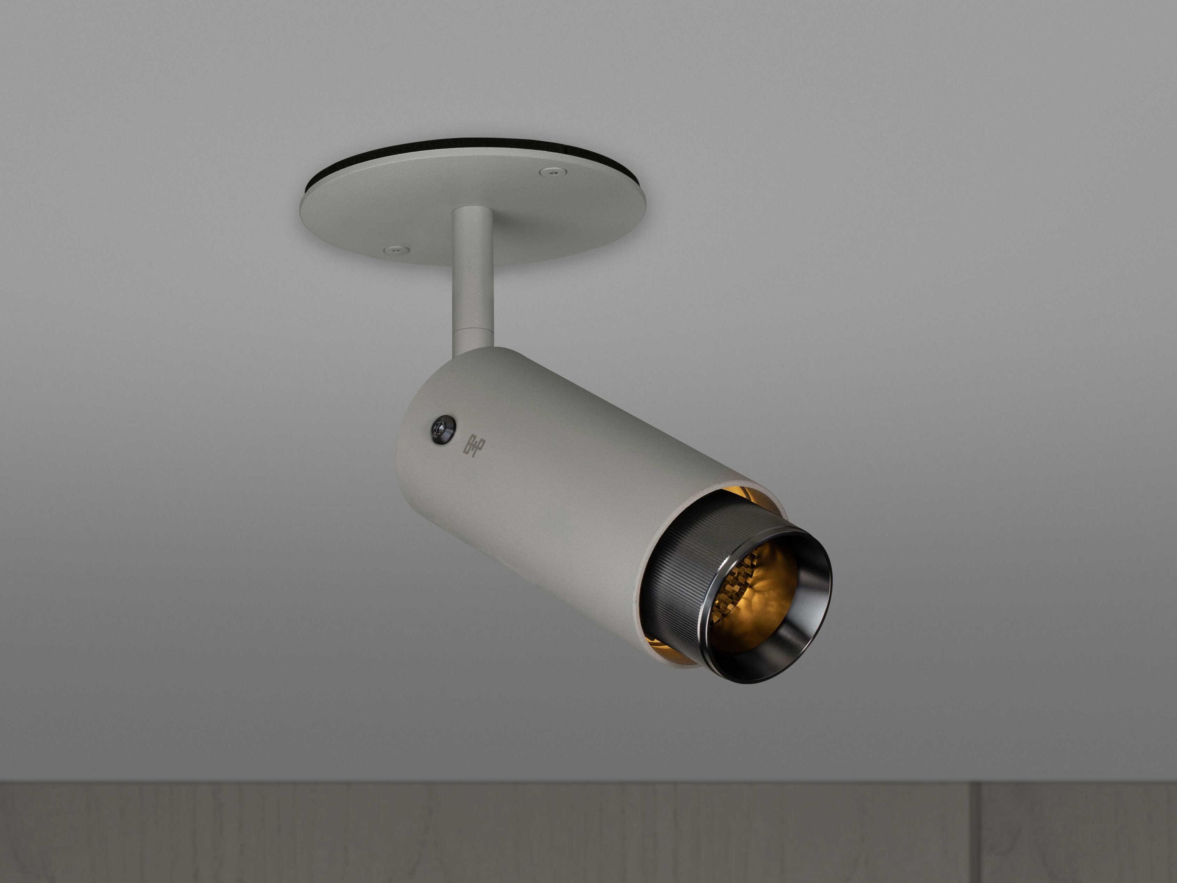 Buster + Punch Exhaust 1-Light Gun Metal Gray Cylinder Spot Light