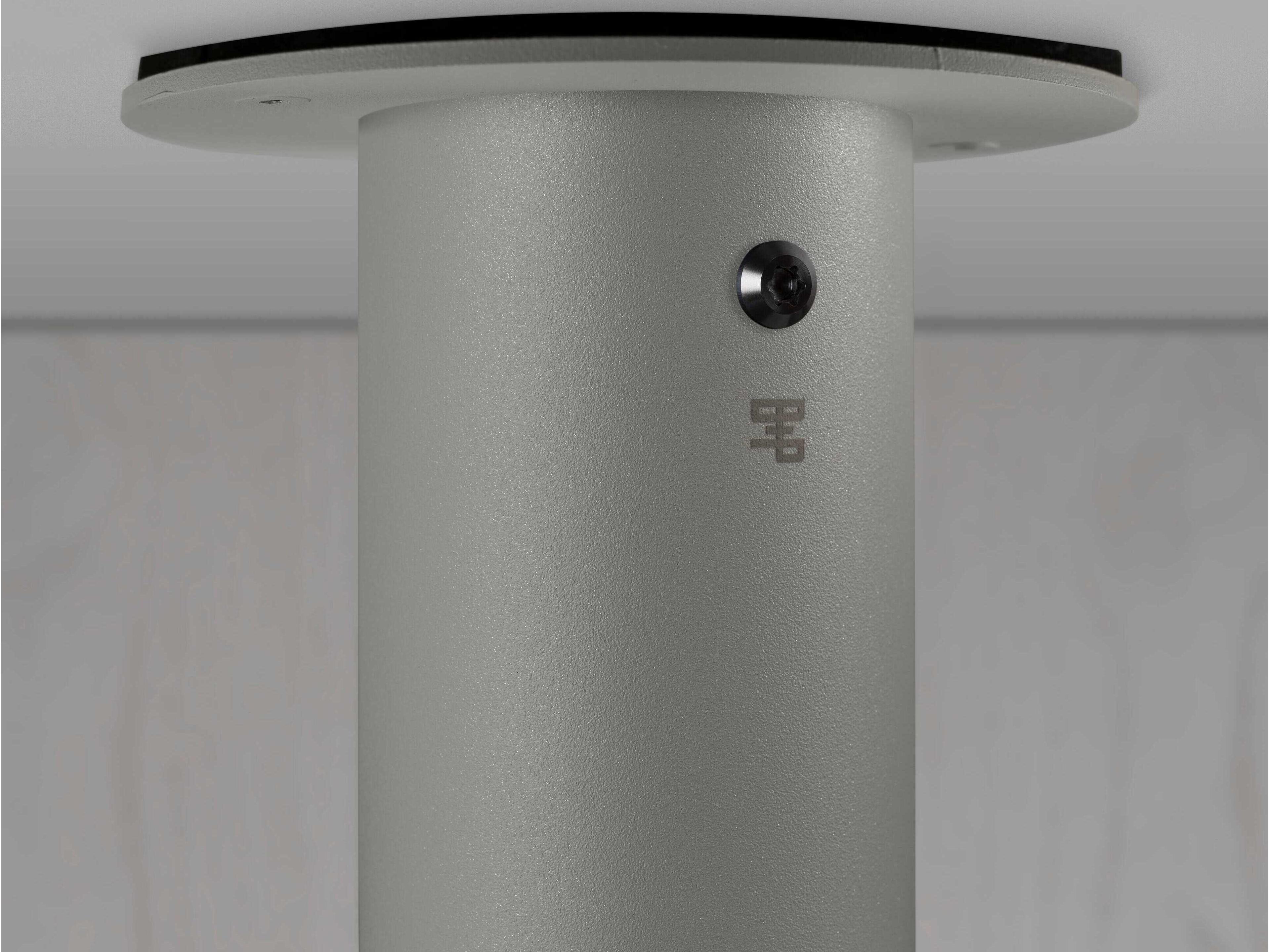 Buster + Punch Exhaust 1-Light Gun Metal Gray Cylinder Flush Mount