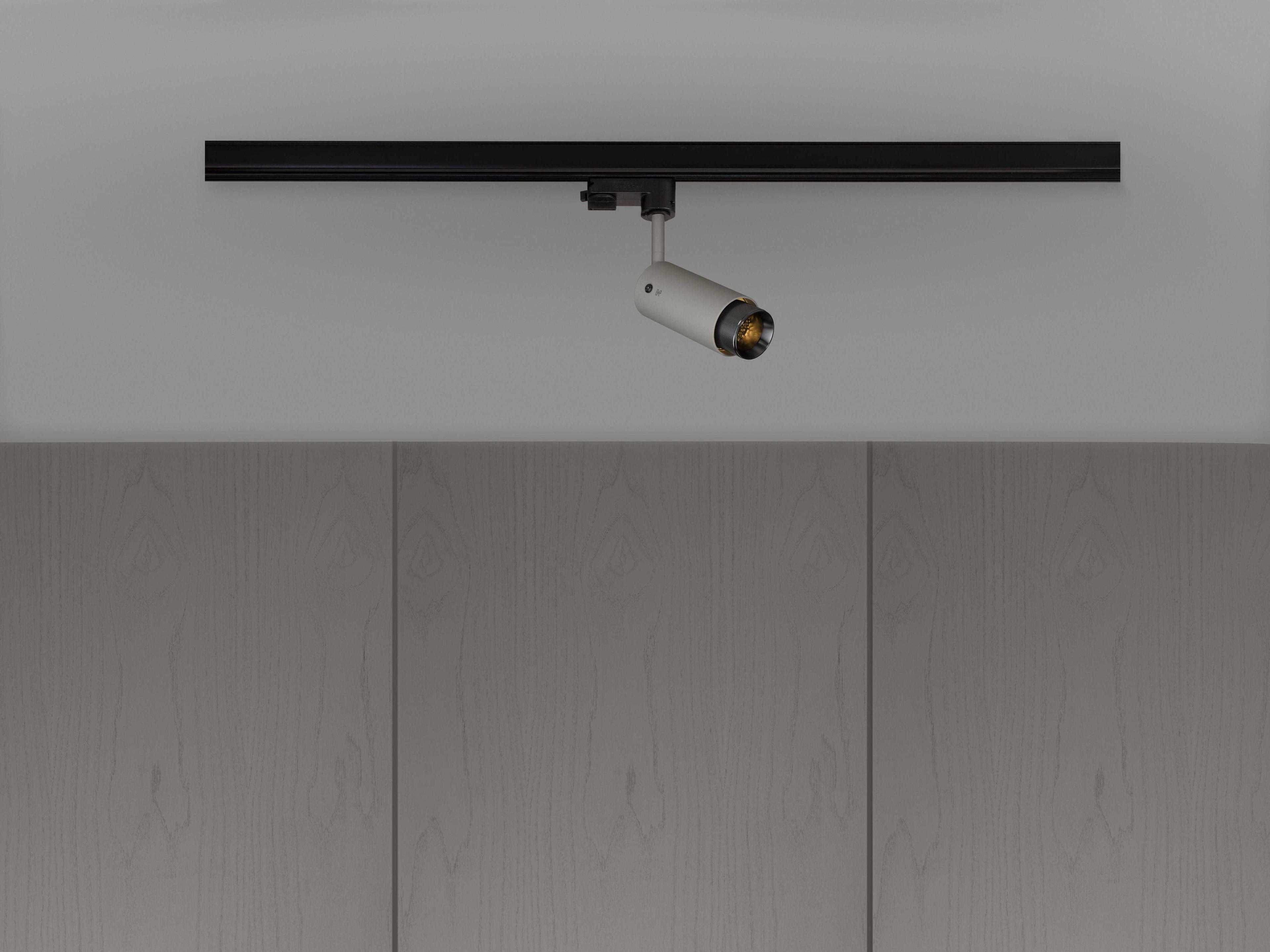 Buster + Punch Exhaust 1-Light Gun Metal Gray Cylinder Track & Rail Light