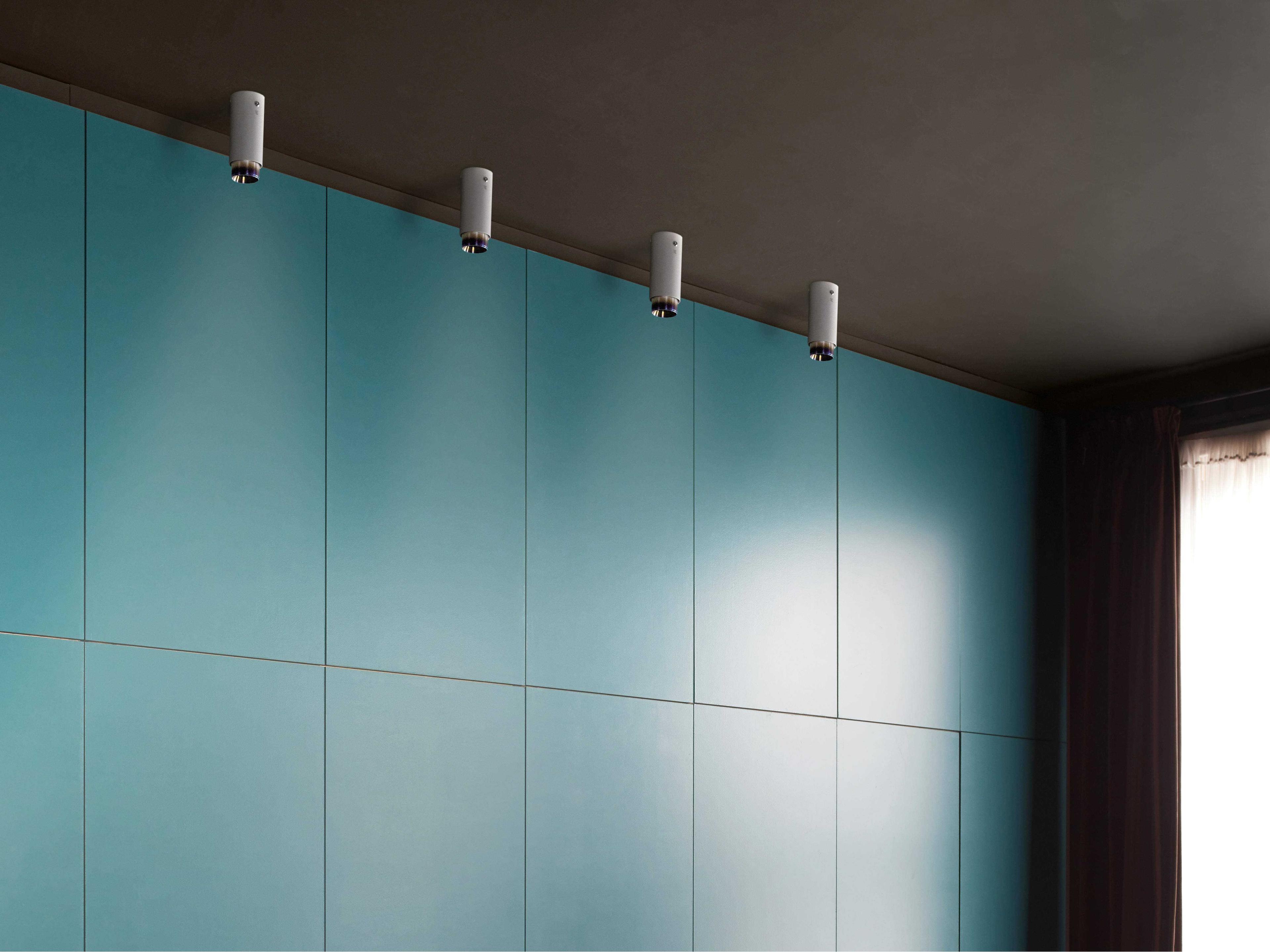 Buster + Punch Exhaust 1-Light Burnt Steel Black Cylinder Flush Mount