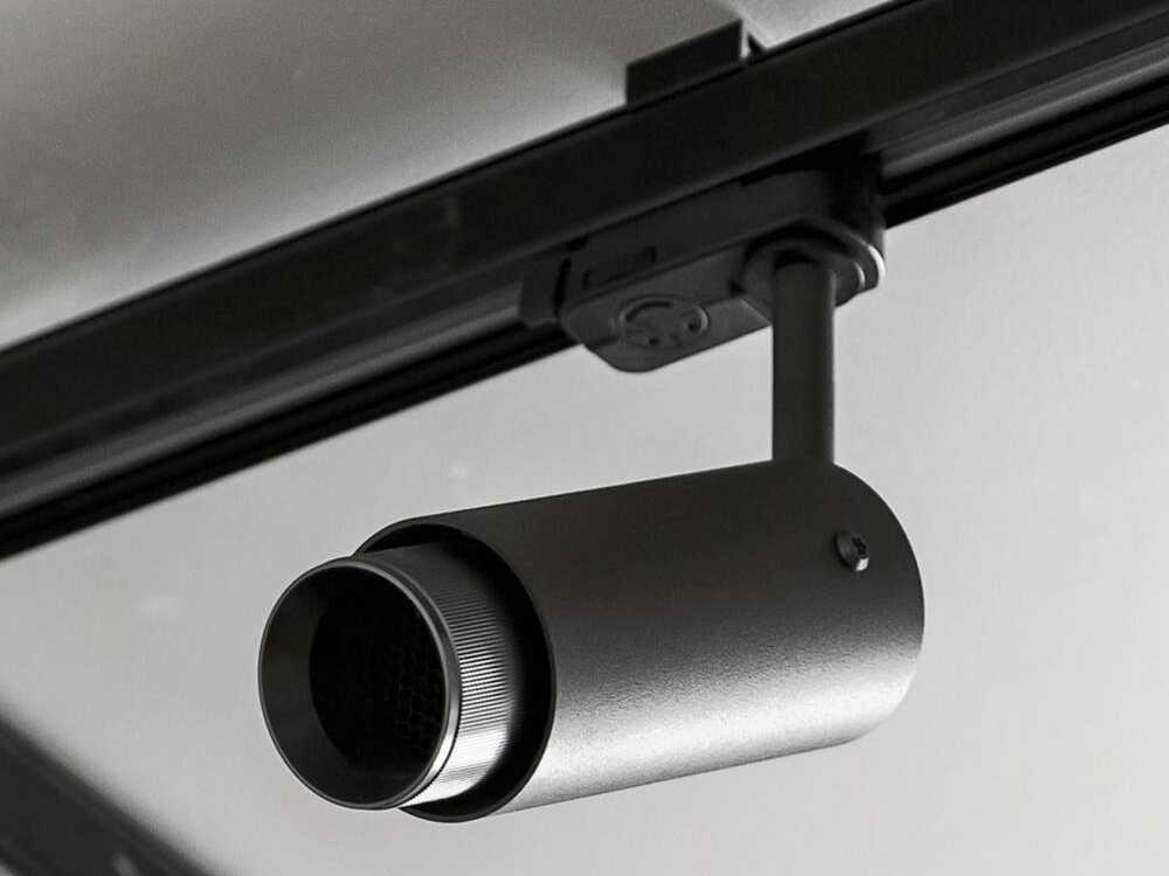 Buster + Punch Exhaust 1-Light Burnt Steel Black Cylinder Track & Rail Light