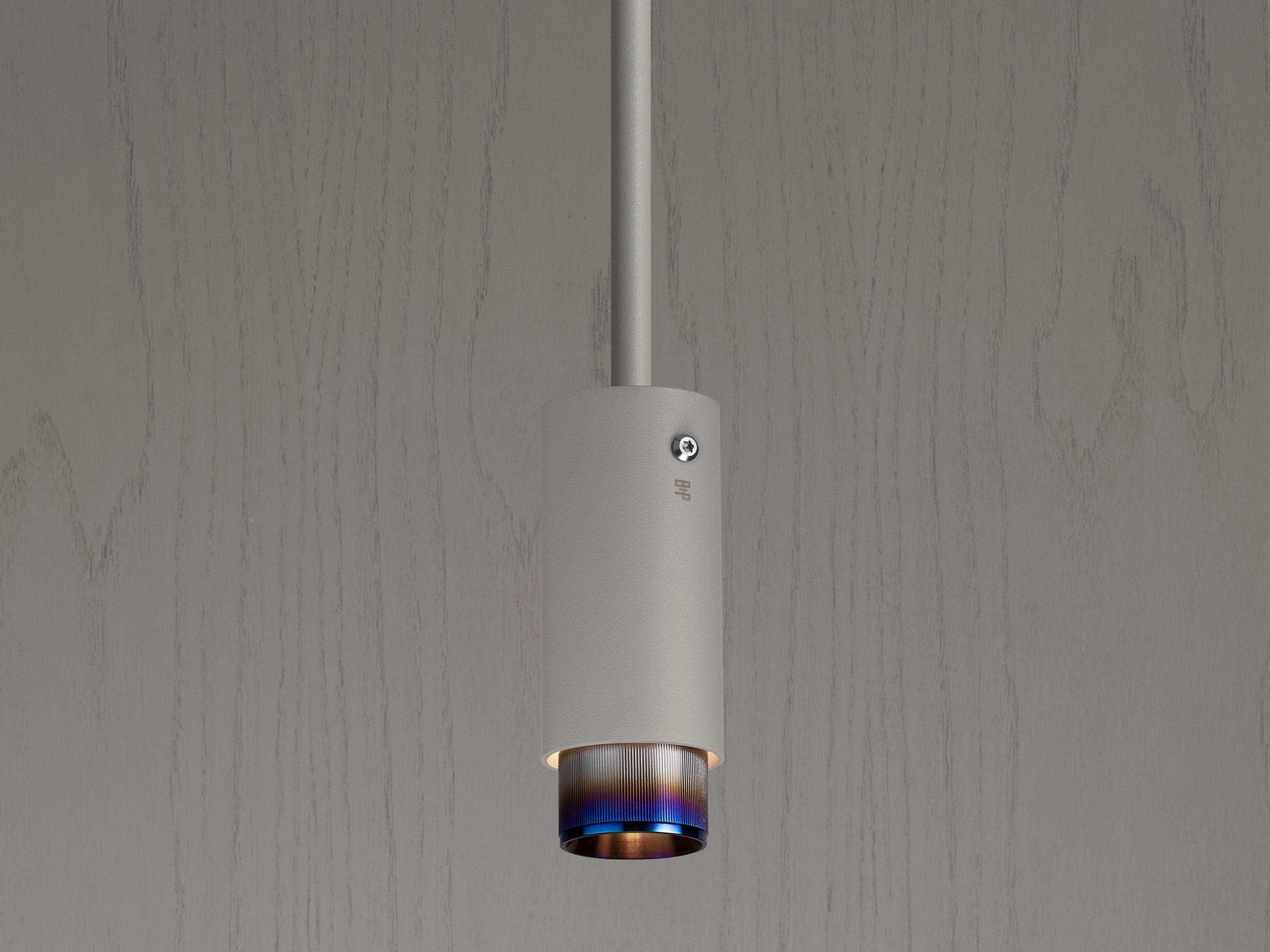 Buster + Punch Exhaust 1-Light Burnt Steel Gray Cylinder Mini Pendant