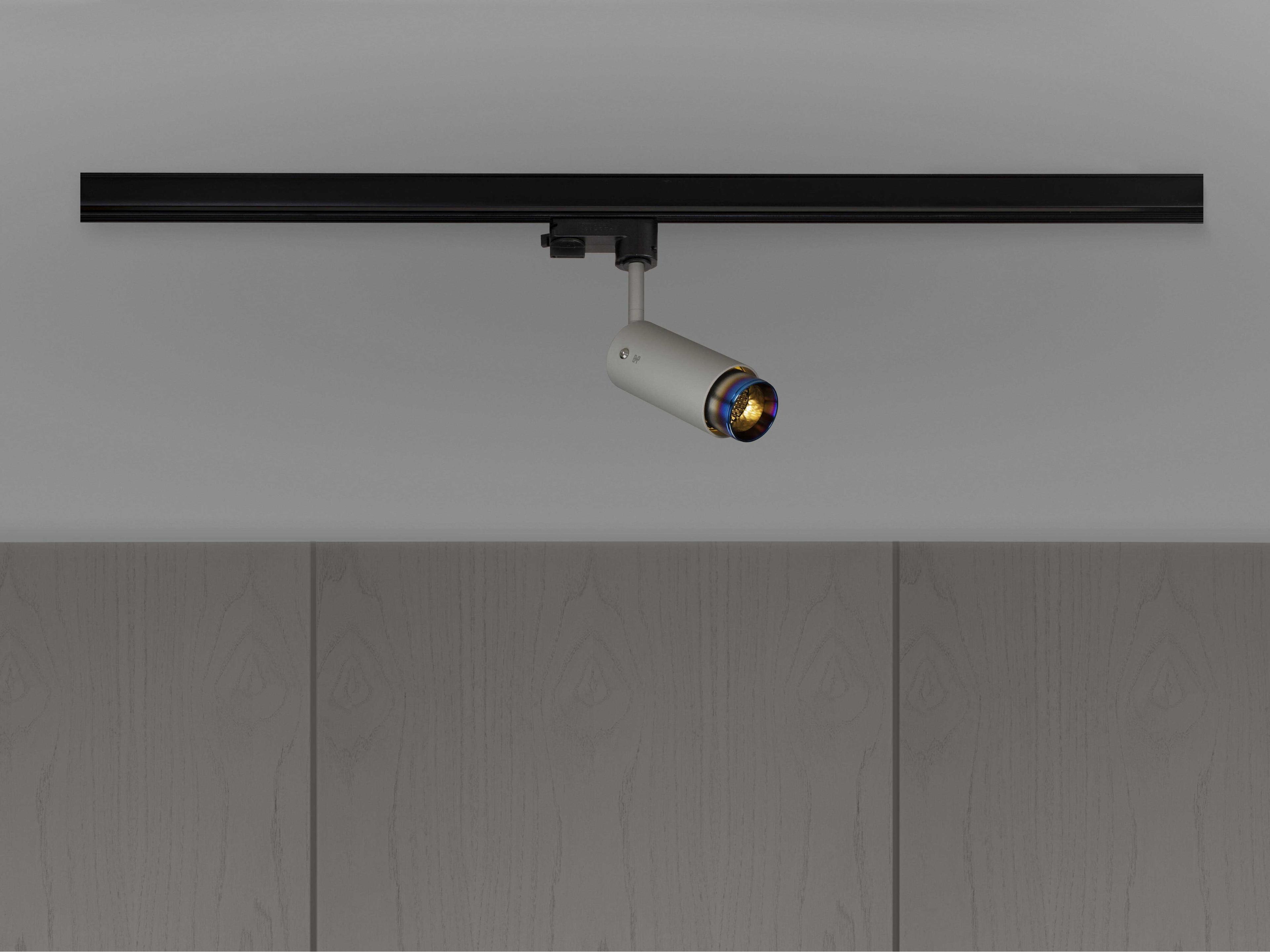 Buster + Punch Exhaust 1-Light Burnt Steel Gray Cylinder Track & Rail Light