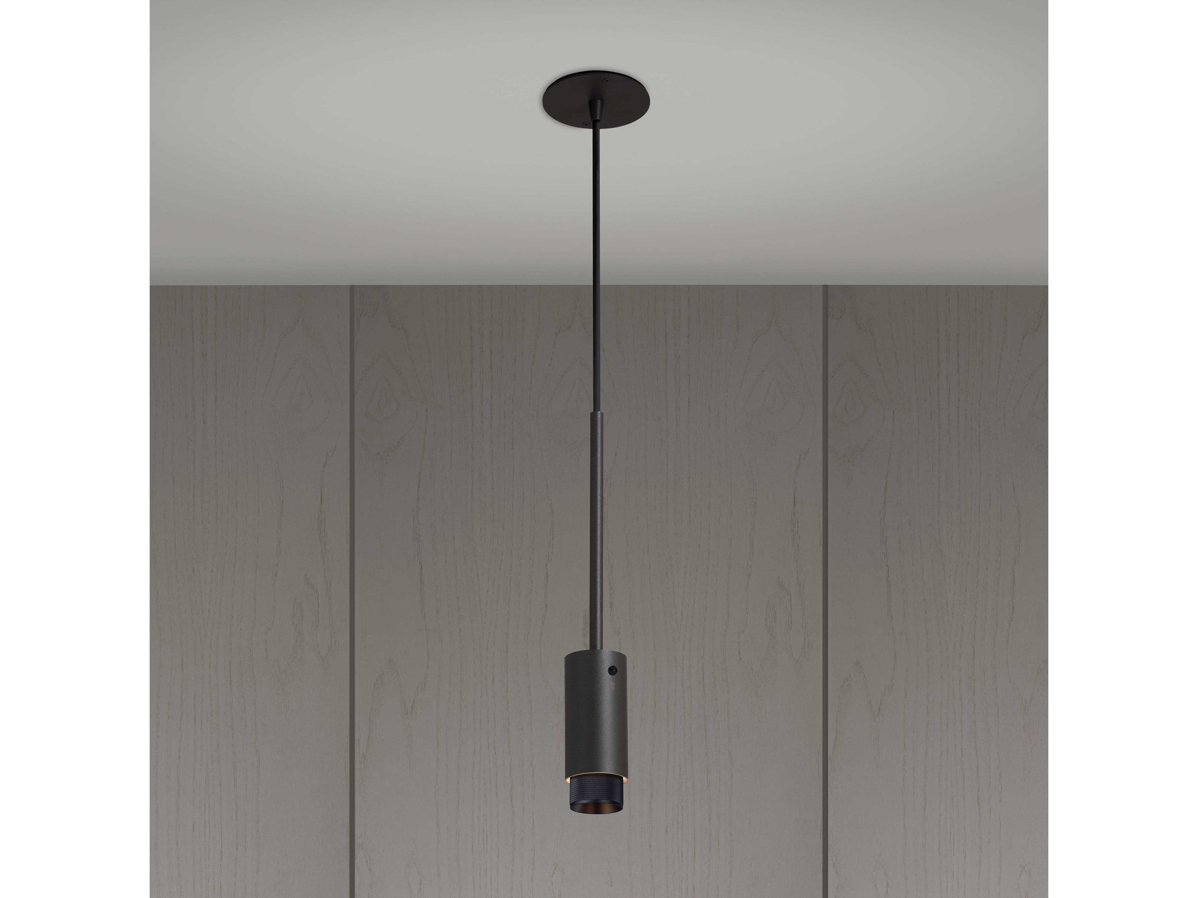 Buster + Punch Exhaust 1-Light Black Cylinder Mini Pendant