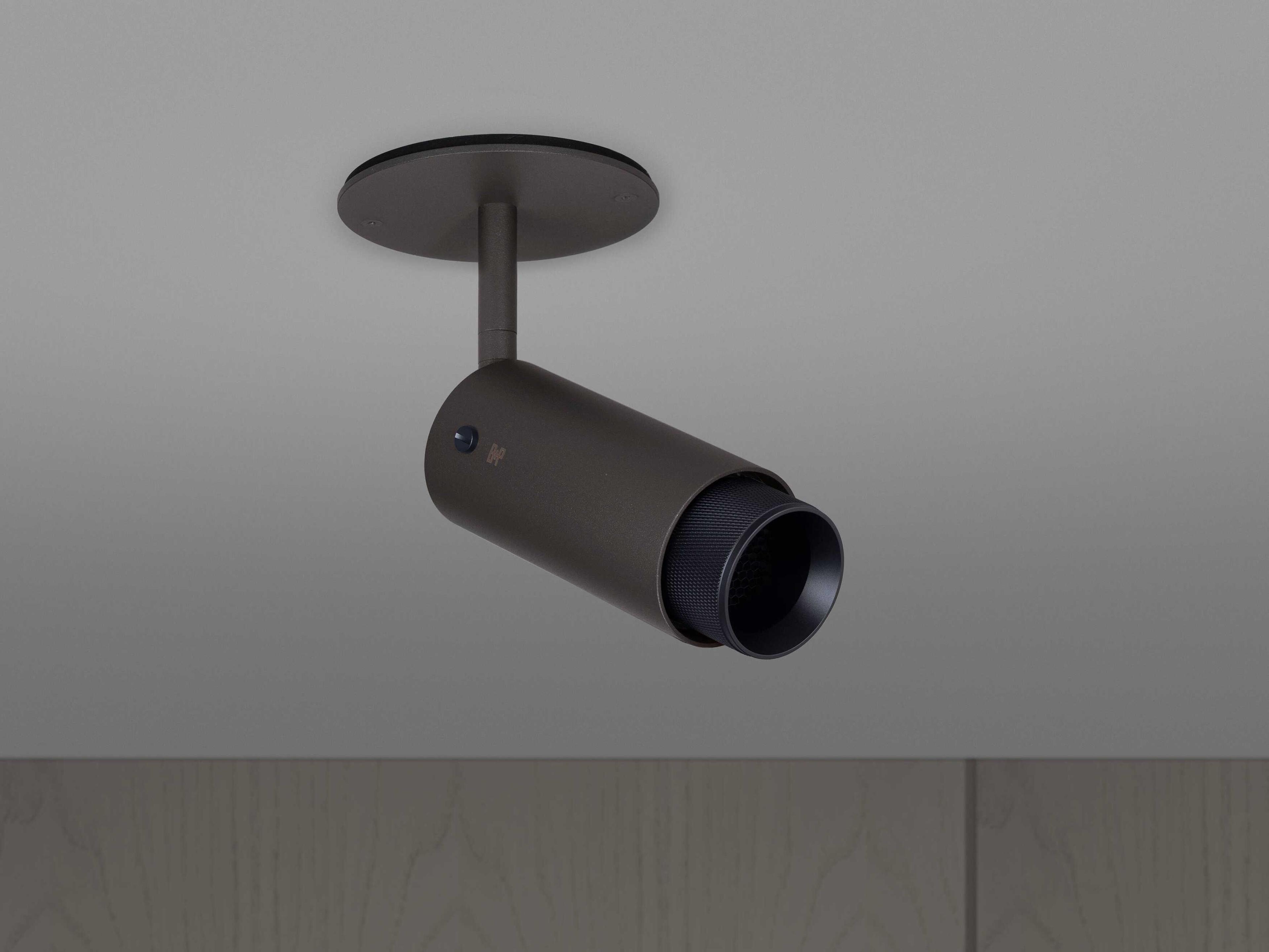 Buster + Punch Exhaust 1-Light Black Cylinder Spot Light