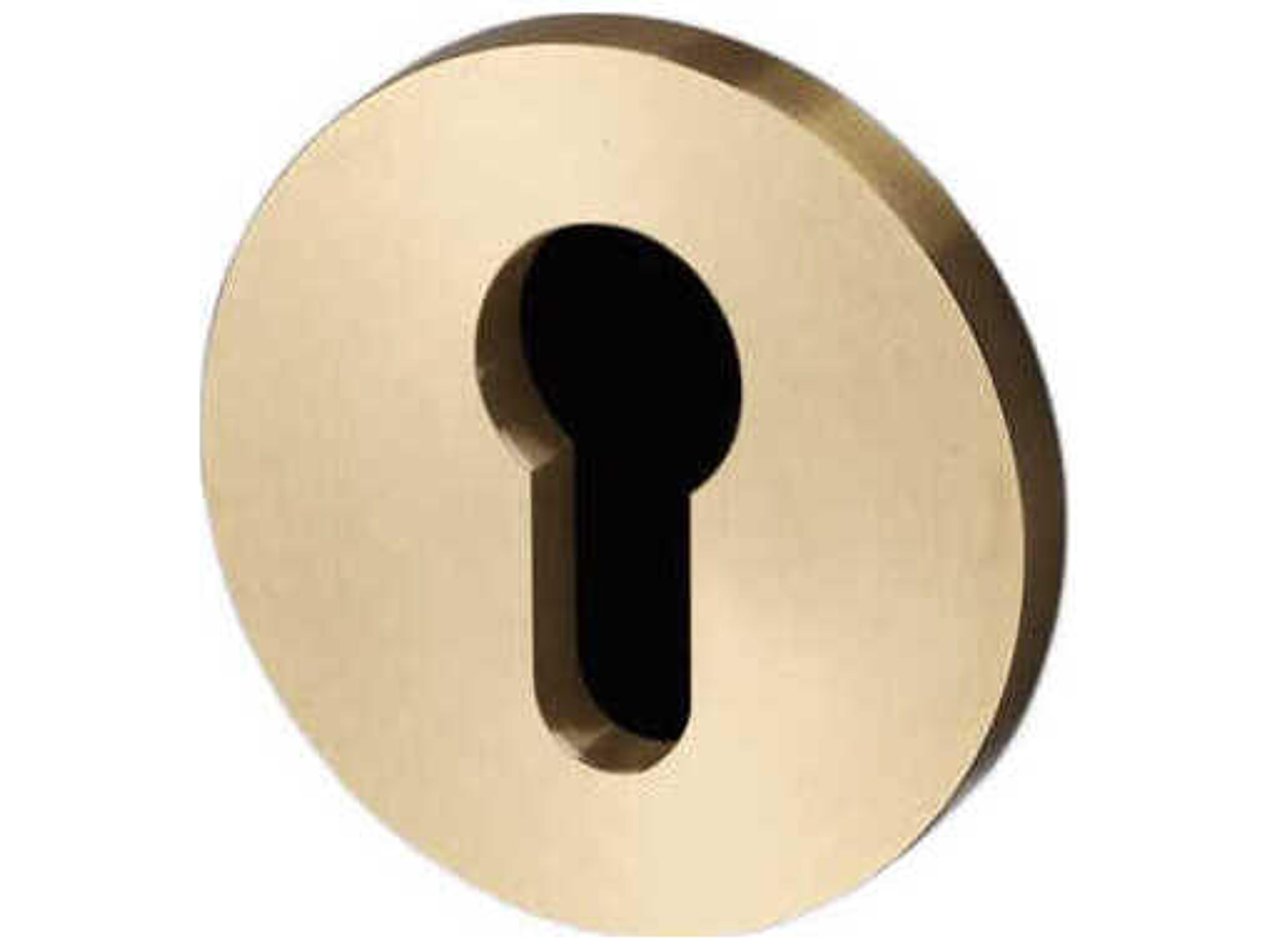 Brass Euro Cylinder Key Escutcheon