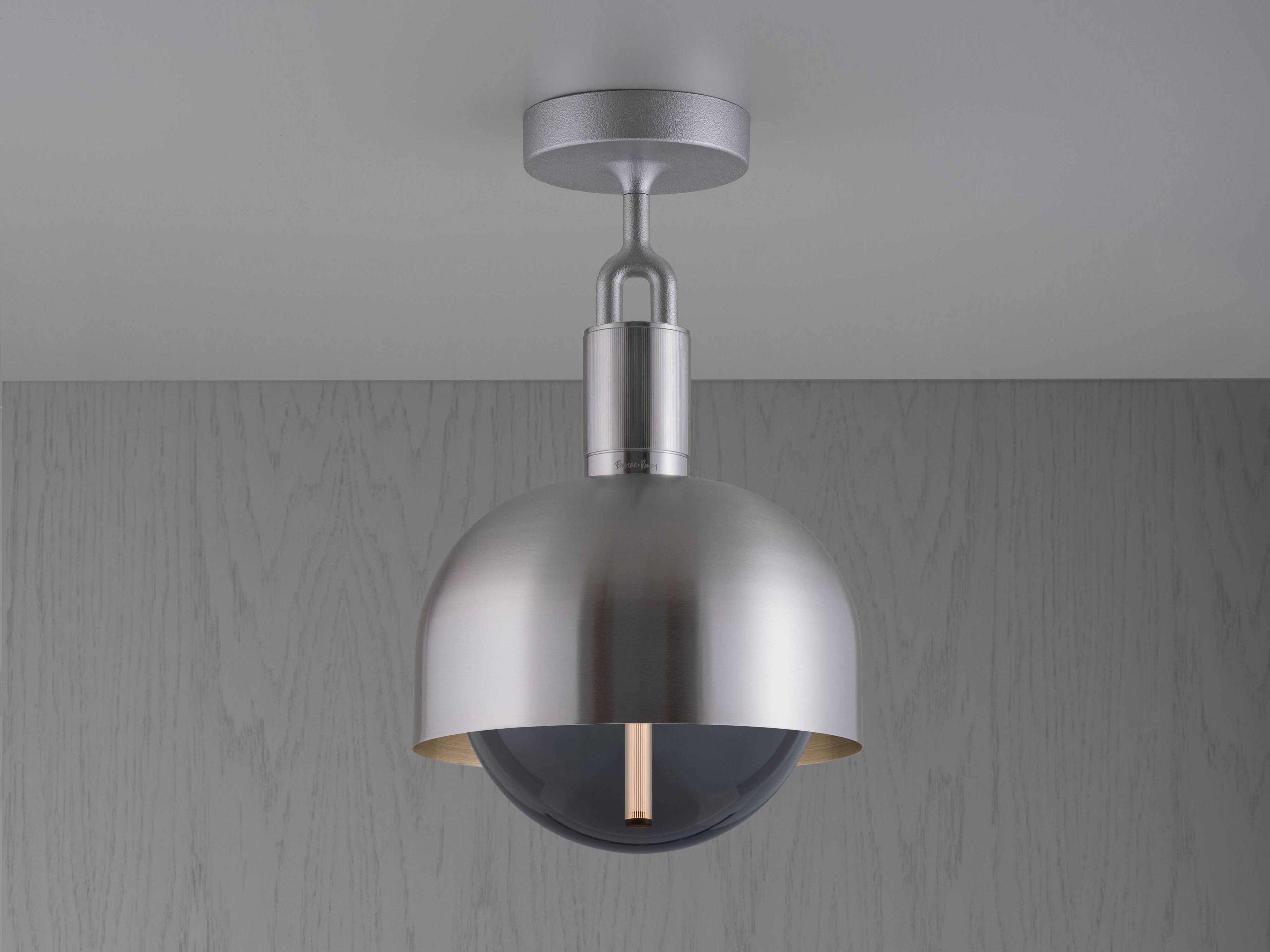 Buster + Punch Forked 1-Light Steel Semi Flush Mount