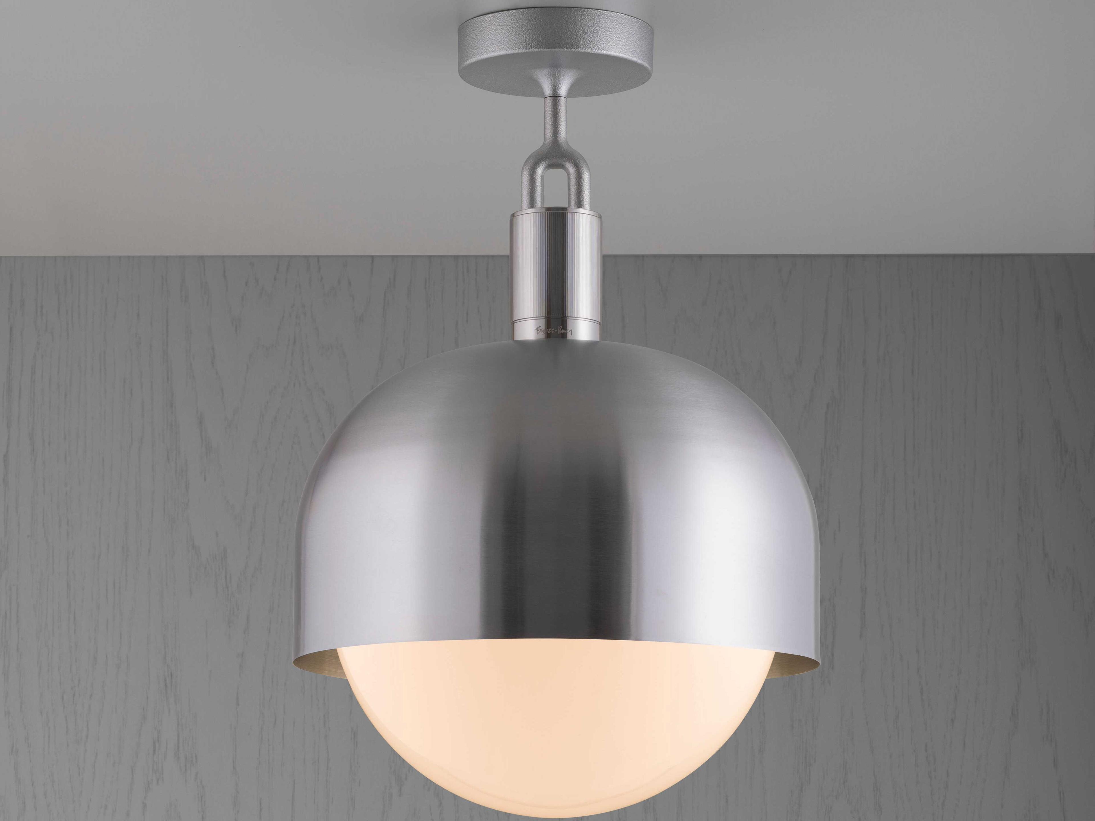 Buster + Punch Forked 1-Light Steel Semi Flush Mount