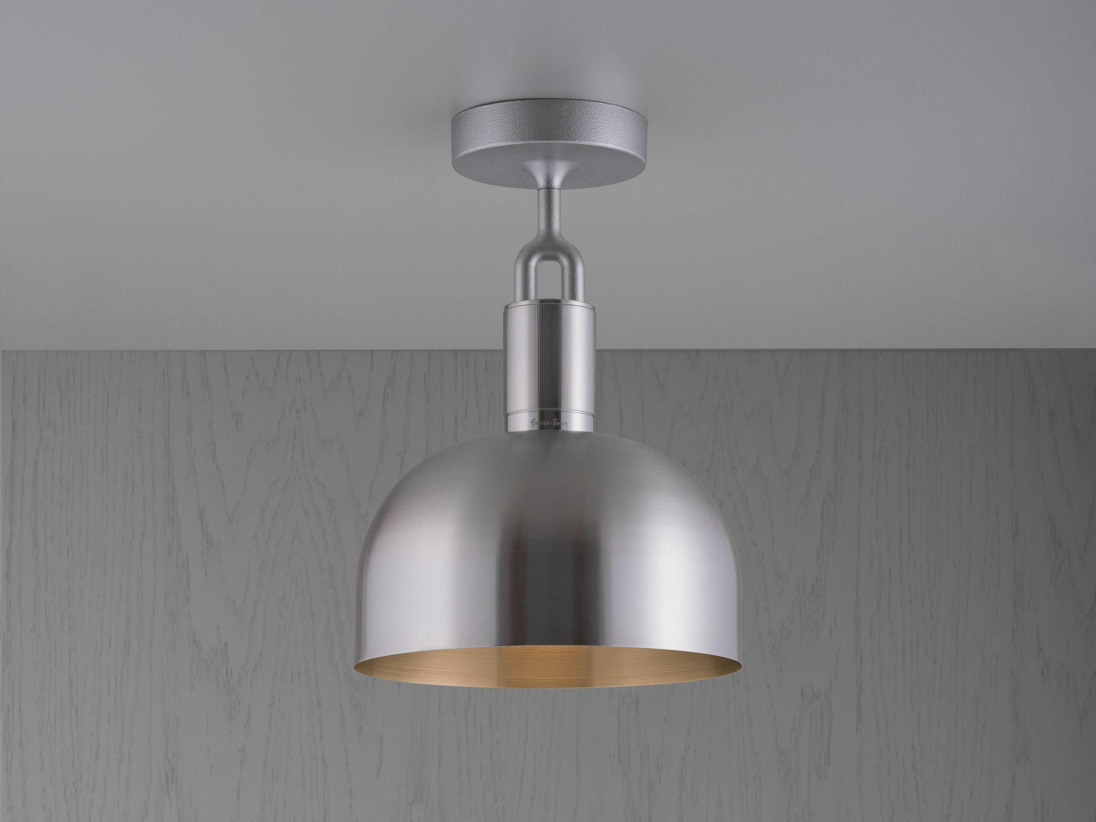 Buster + Punch Forked 1-Light Steel Semi Flush Mount