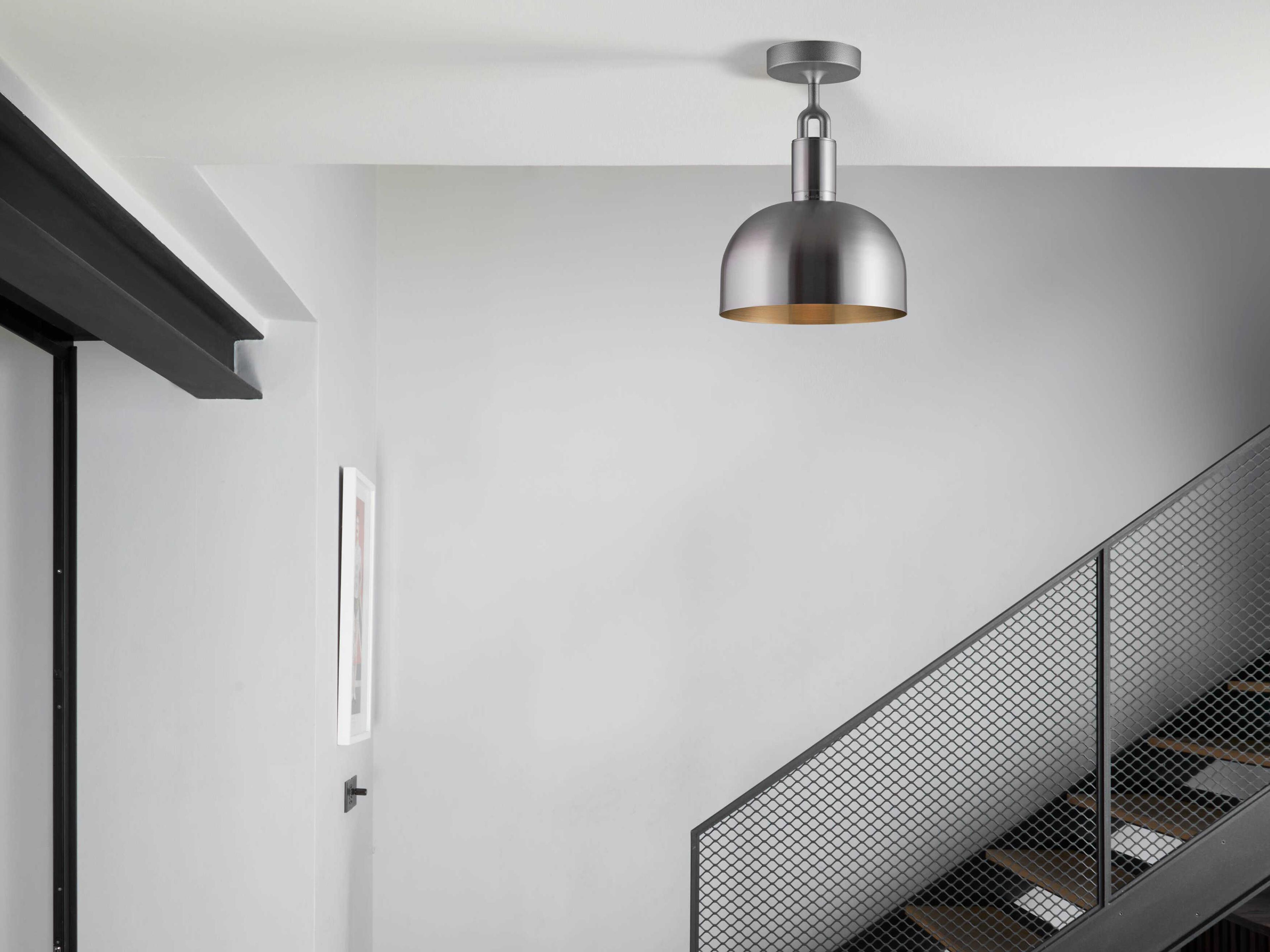 Buster + Punch Forked 1-Light Steel Semi Flush Mount