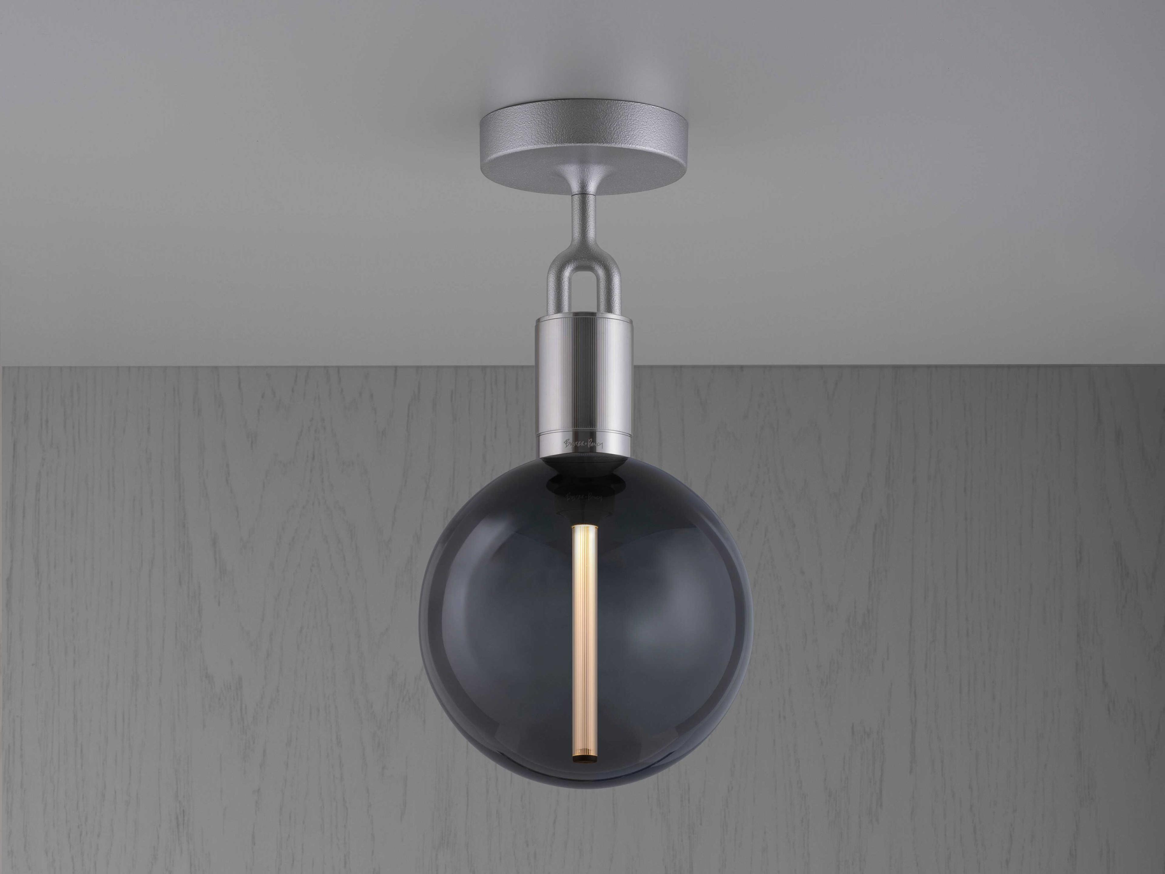 Buster + Punch Forked 1-Light Steel Globe Semi Flush Mount