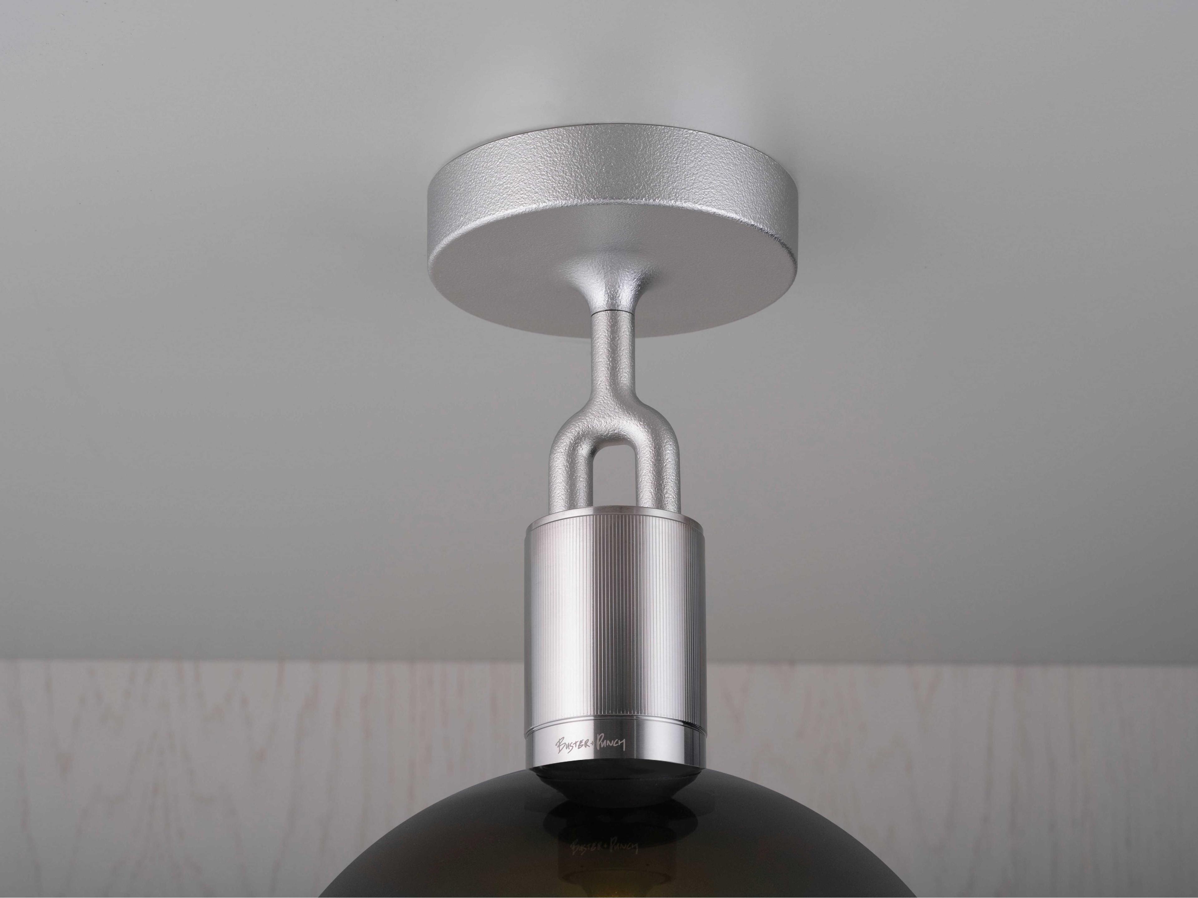 Buster + Punch Forked 1-Light Steel Globe Semi Flush Mount