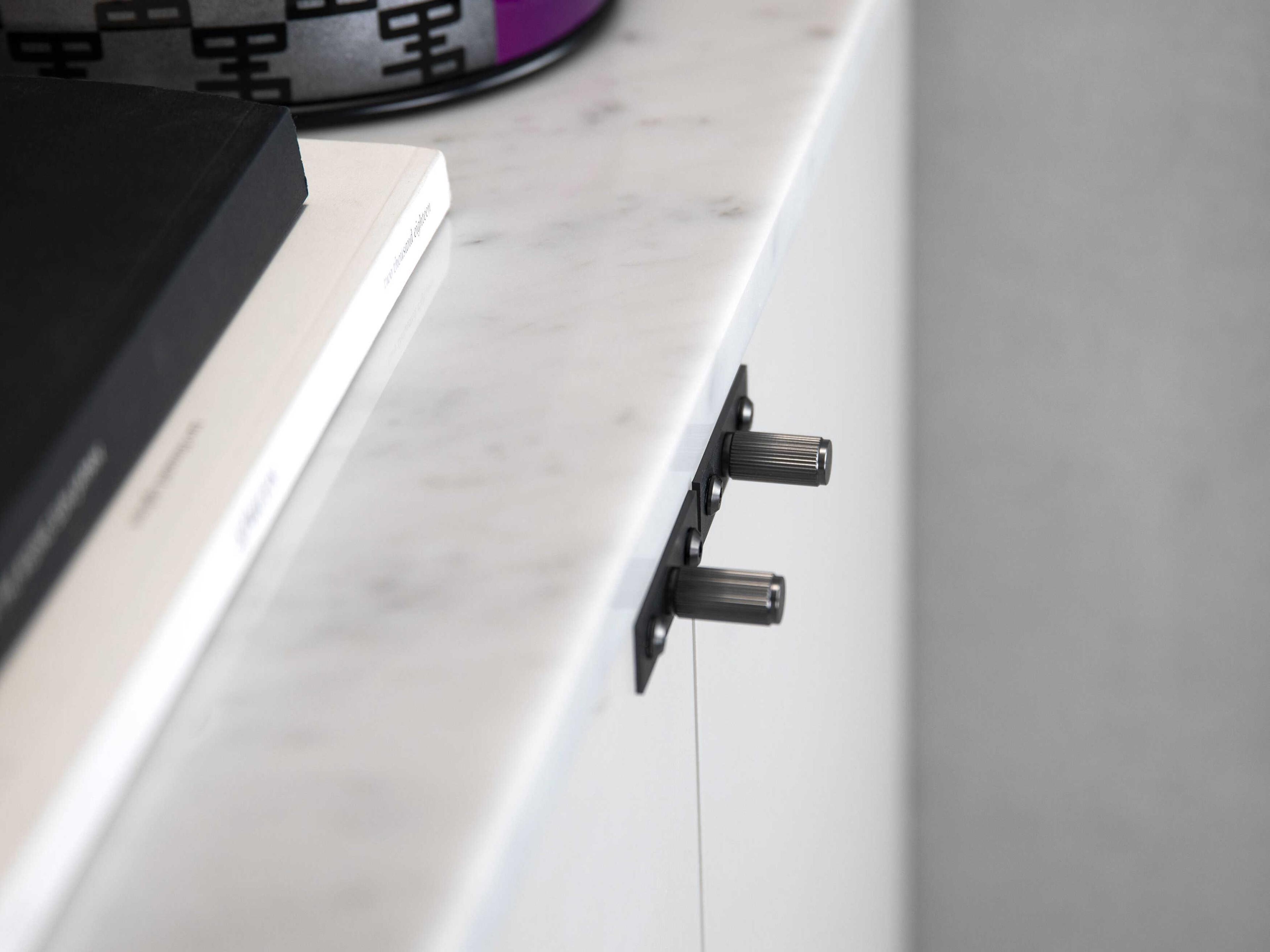 Buster + Punch Gun Metal Linear Plated Furniture Knob