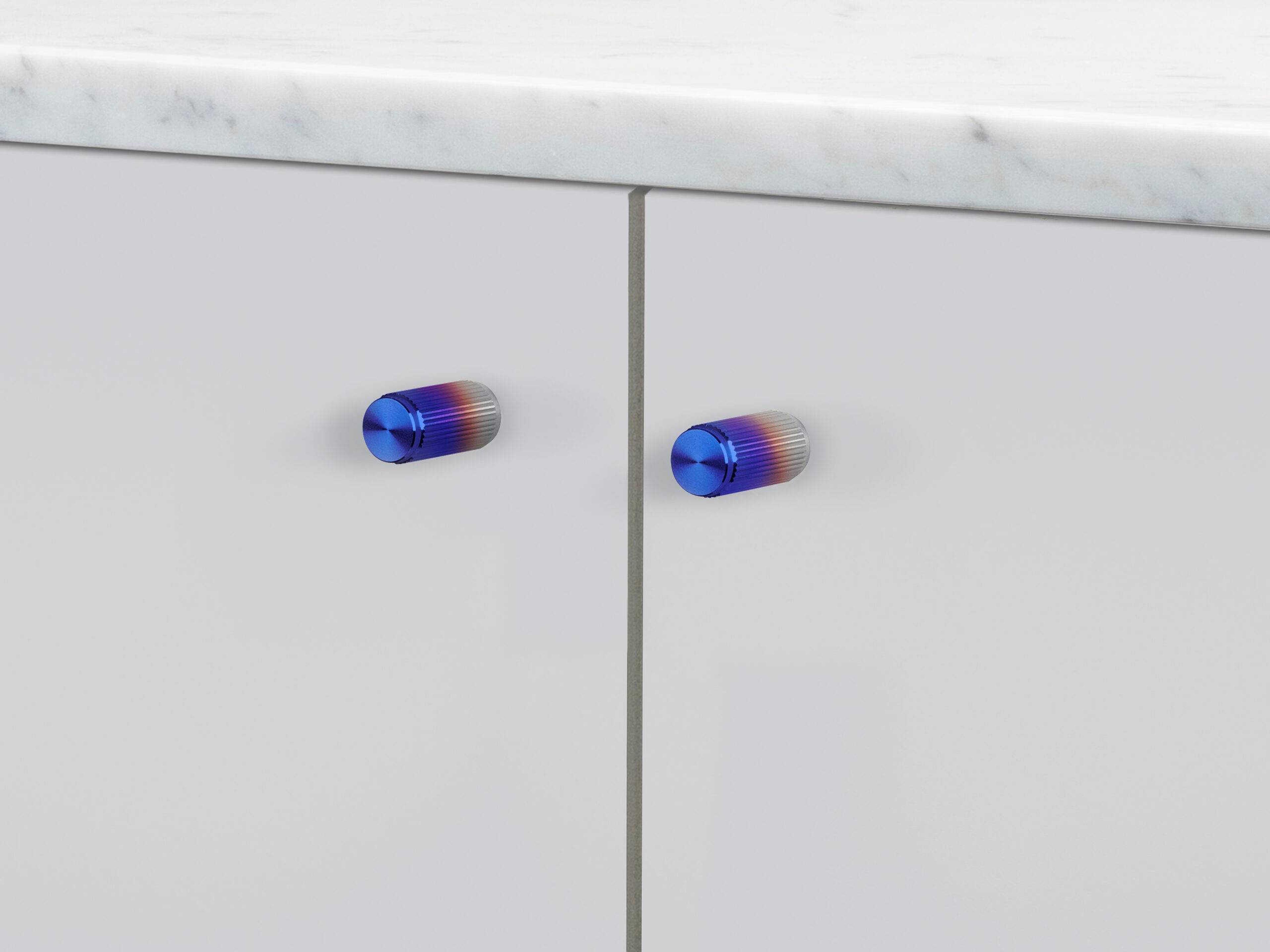 Buster + Punch Burnt Steel Linear Furniture Knob