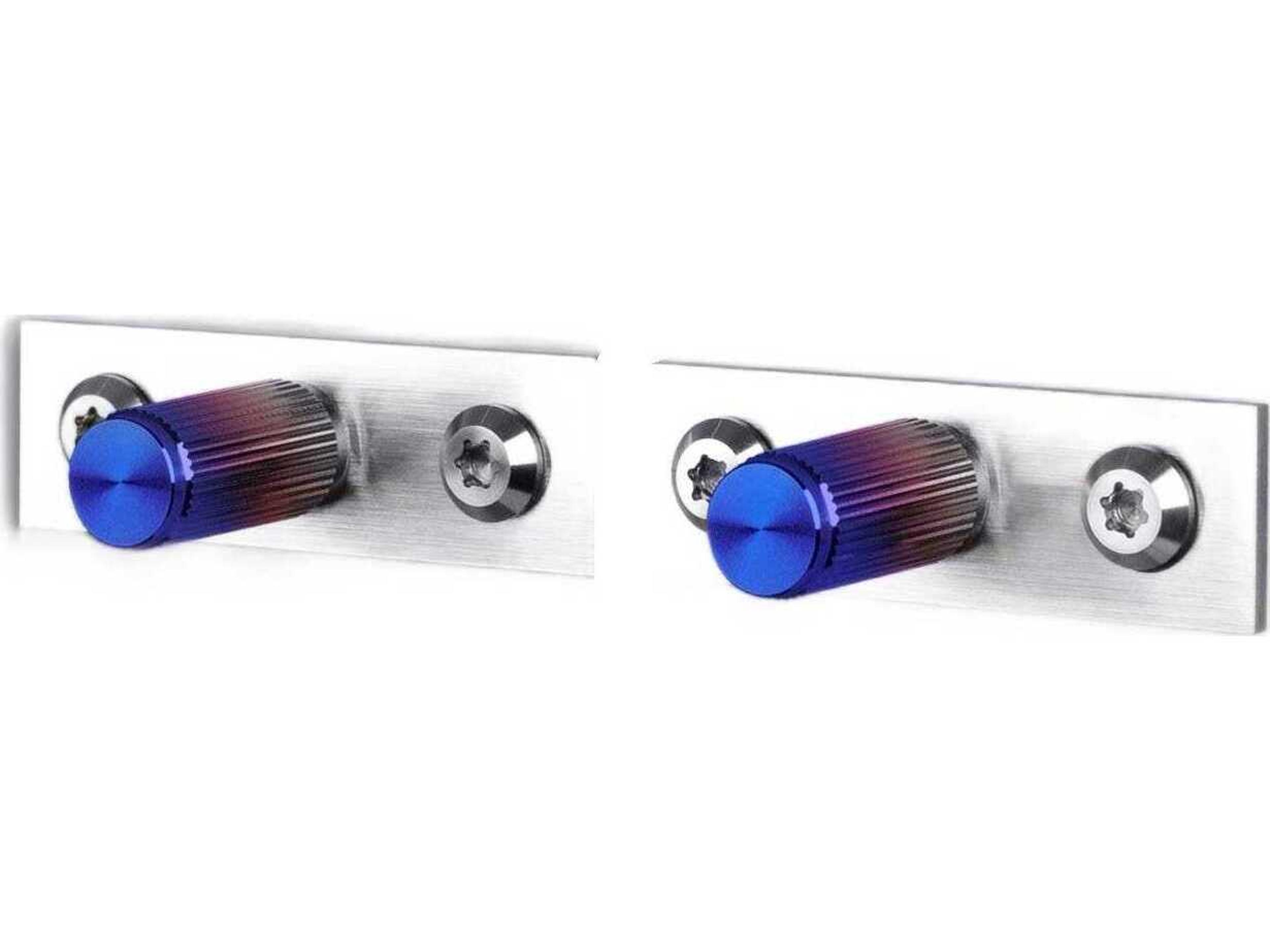 Burnt Steel Linear Plated Furniture Knob