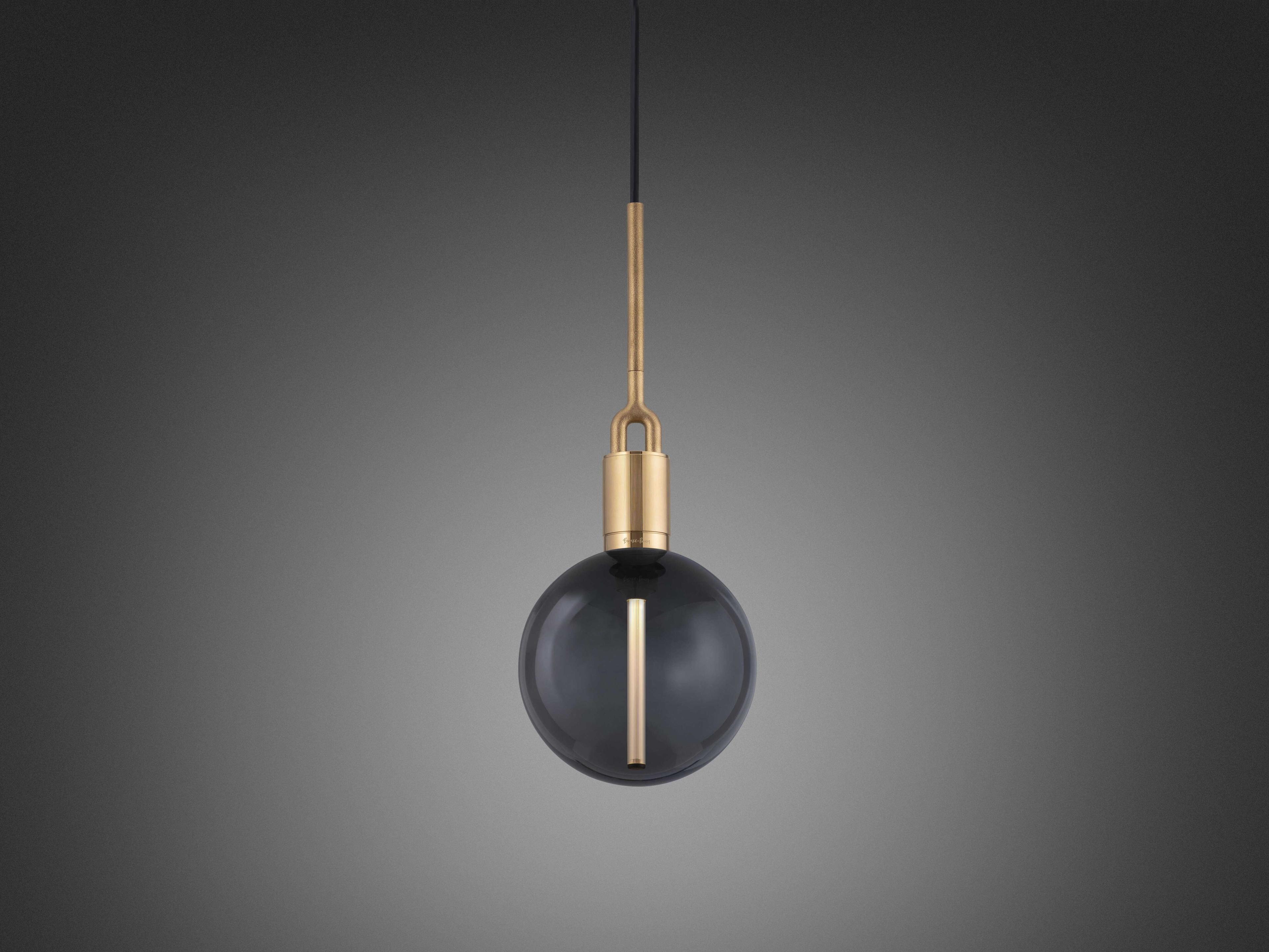 Buster + Punch Forked 1-Light Brass Globe Mini Pendant