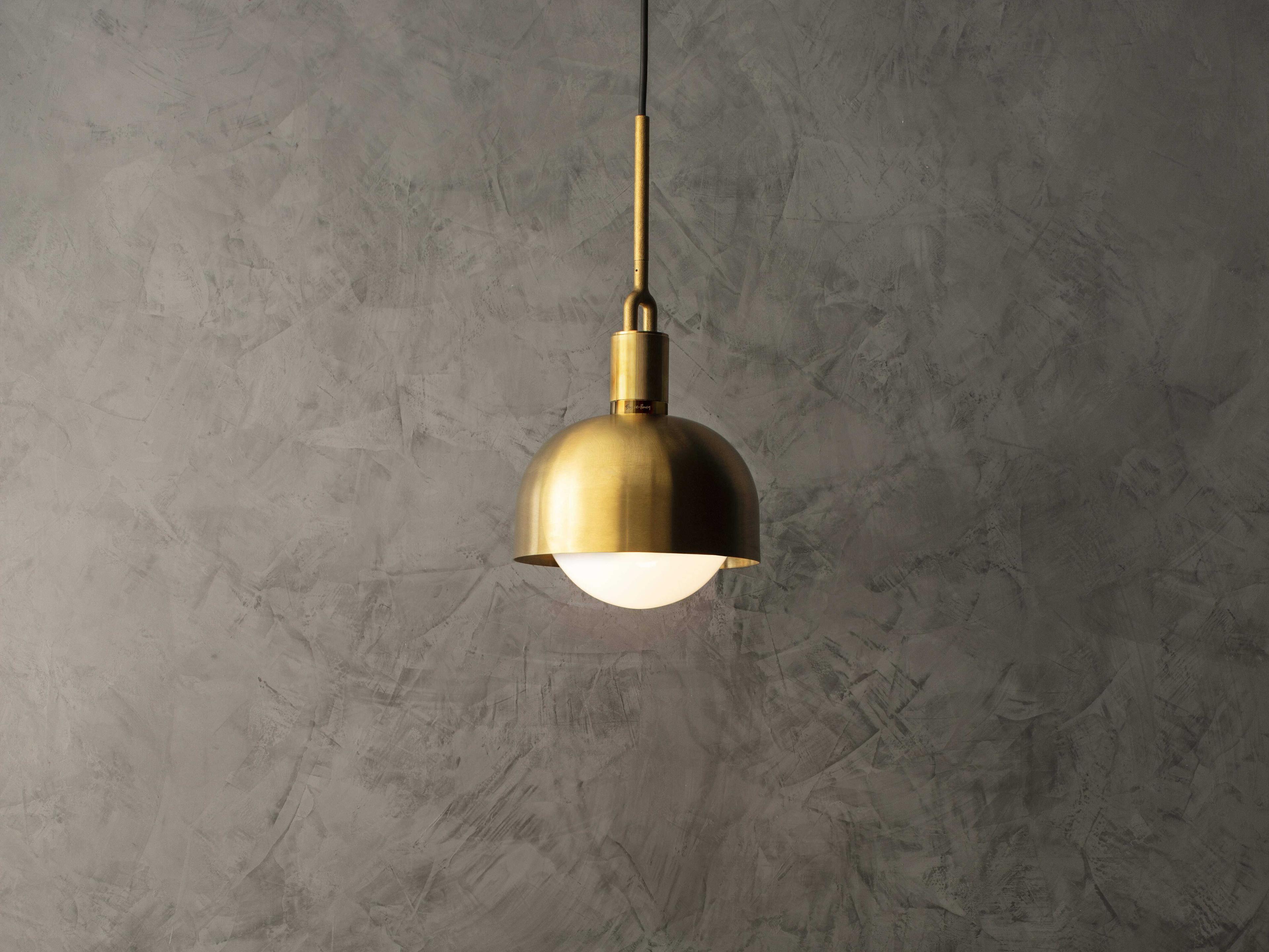 Buster + Punch Forked 1-Light Brass Mini Pendant