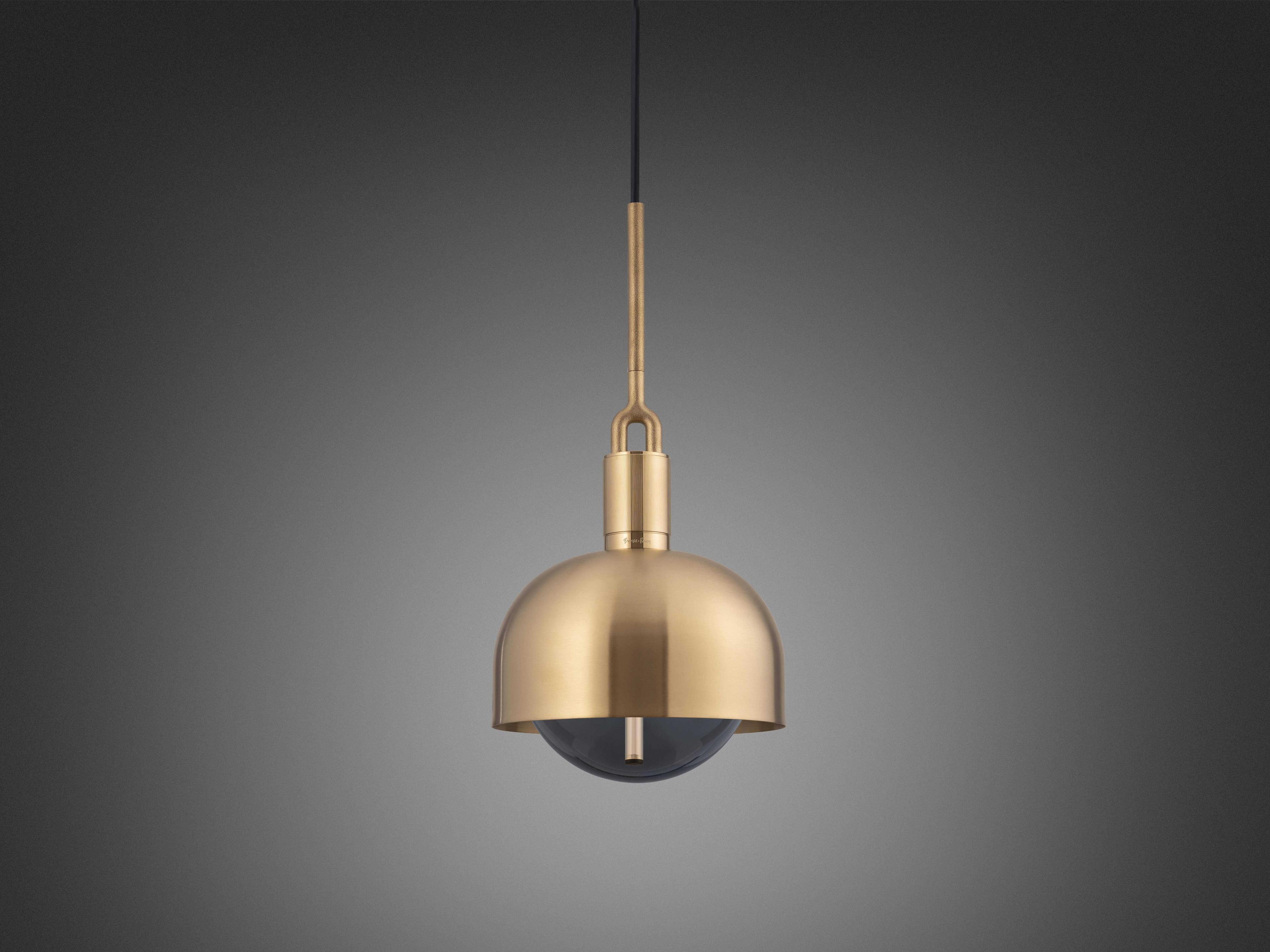 Buster + Punch Forked 1-Light Brass Mini Pendant