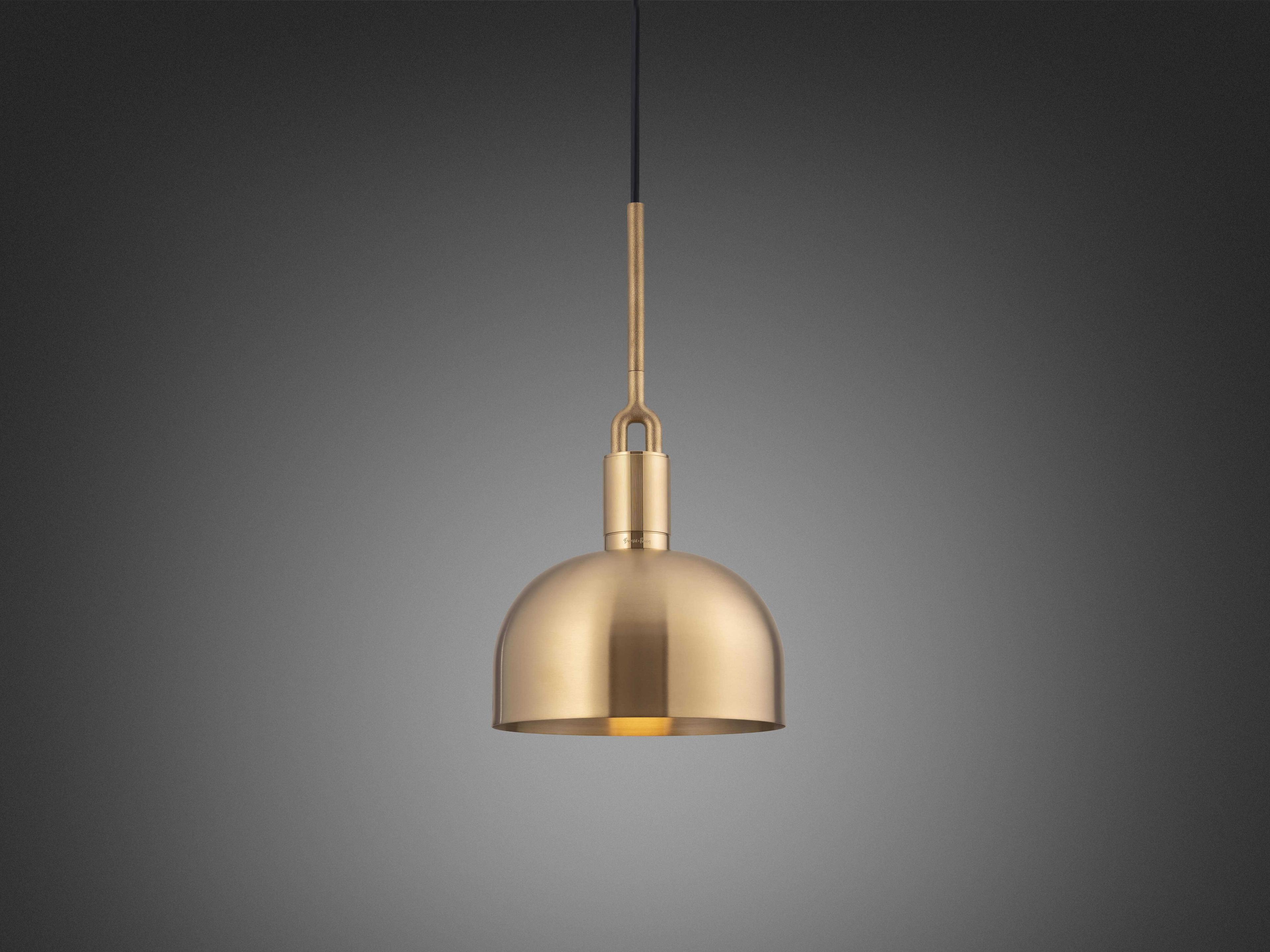Buster + Punch Forked 1-Light Brass Mini Pendant