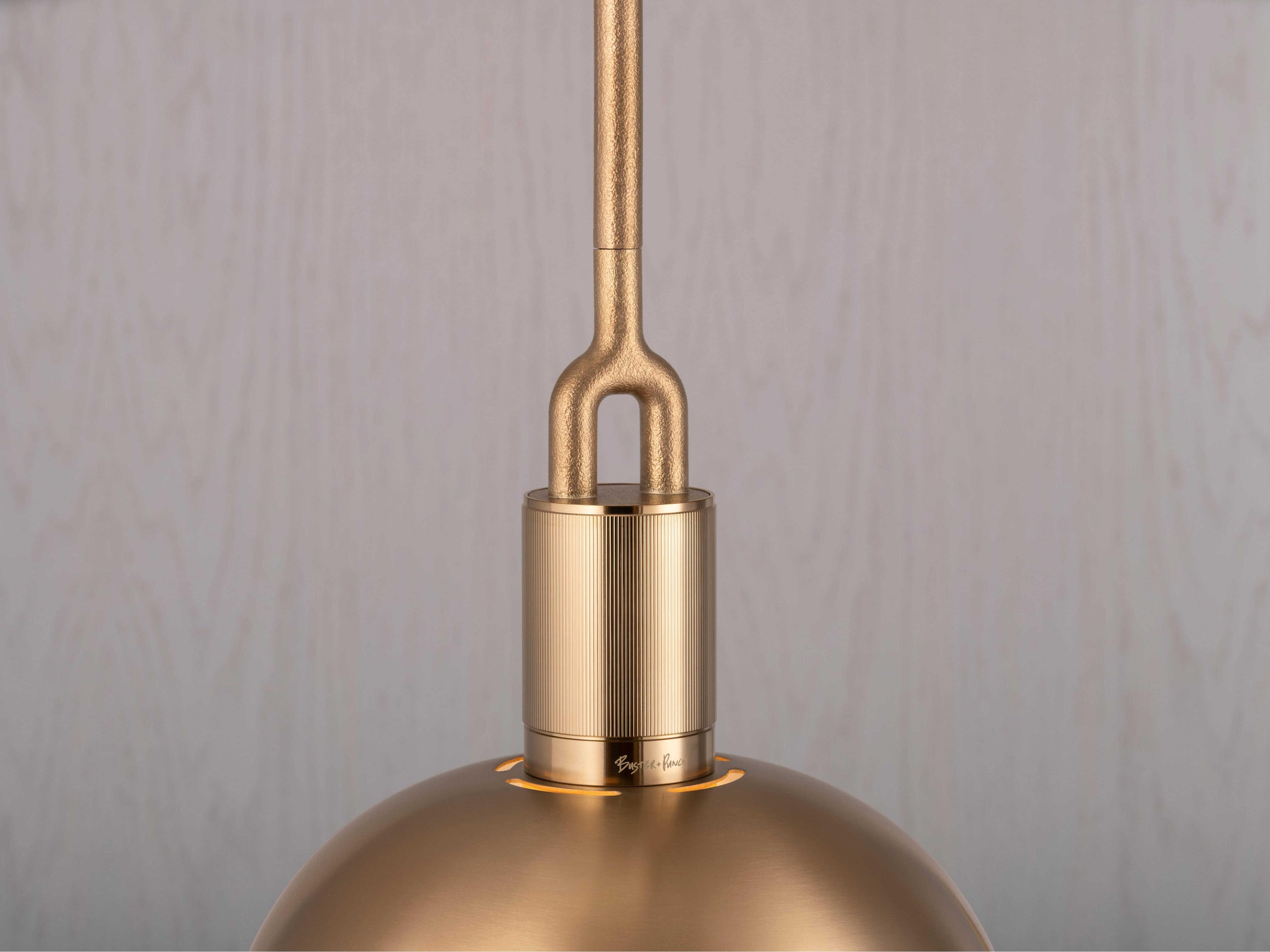 Buster + Punch Forked 1-Light Brass Pendant