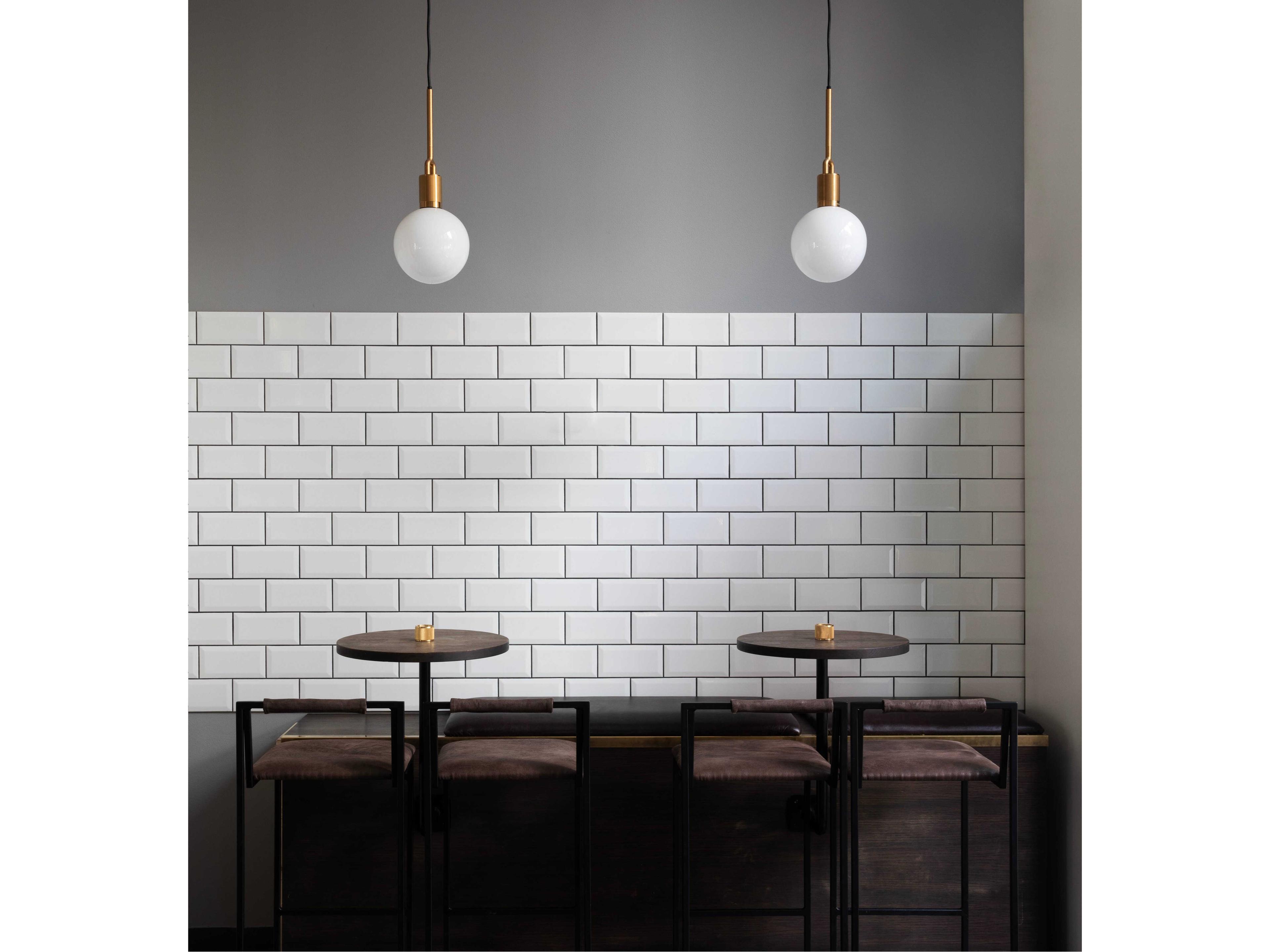 Buster + Punch Forked 1-Light Brass Globe Mini Pendant