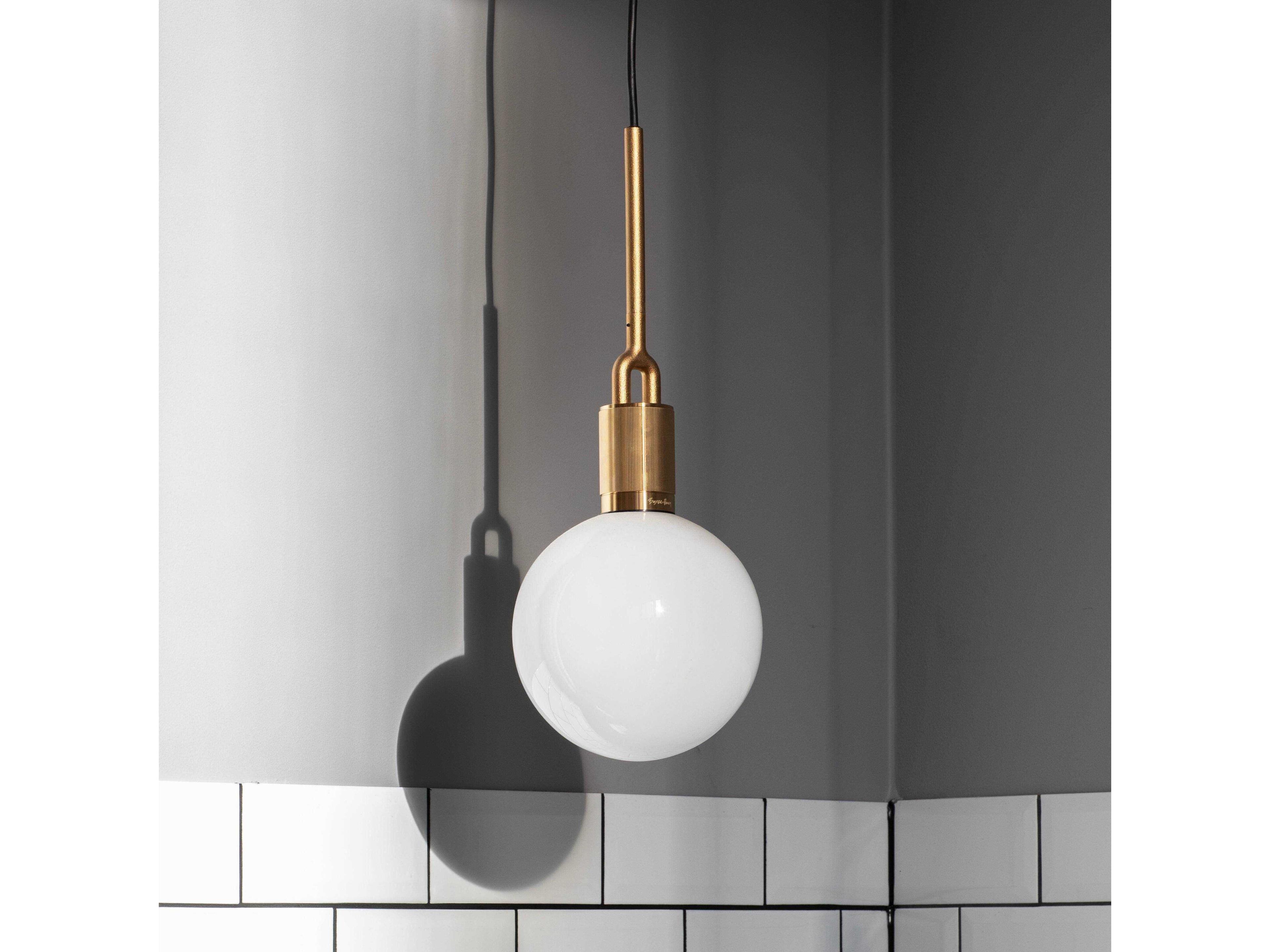 Buster + Punch Forked 1-Light Brass Globe Mini Pendant