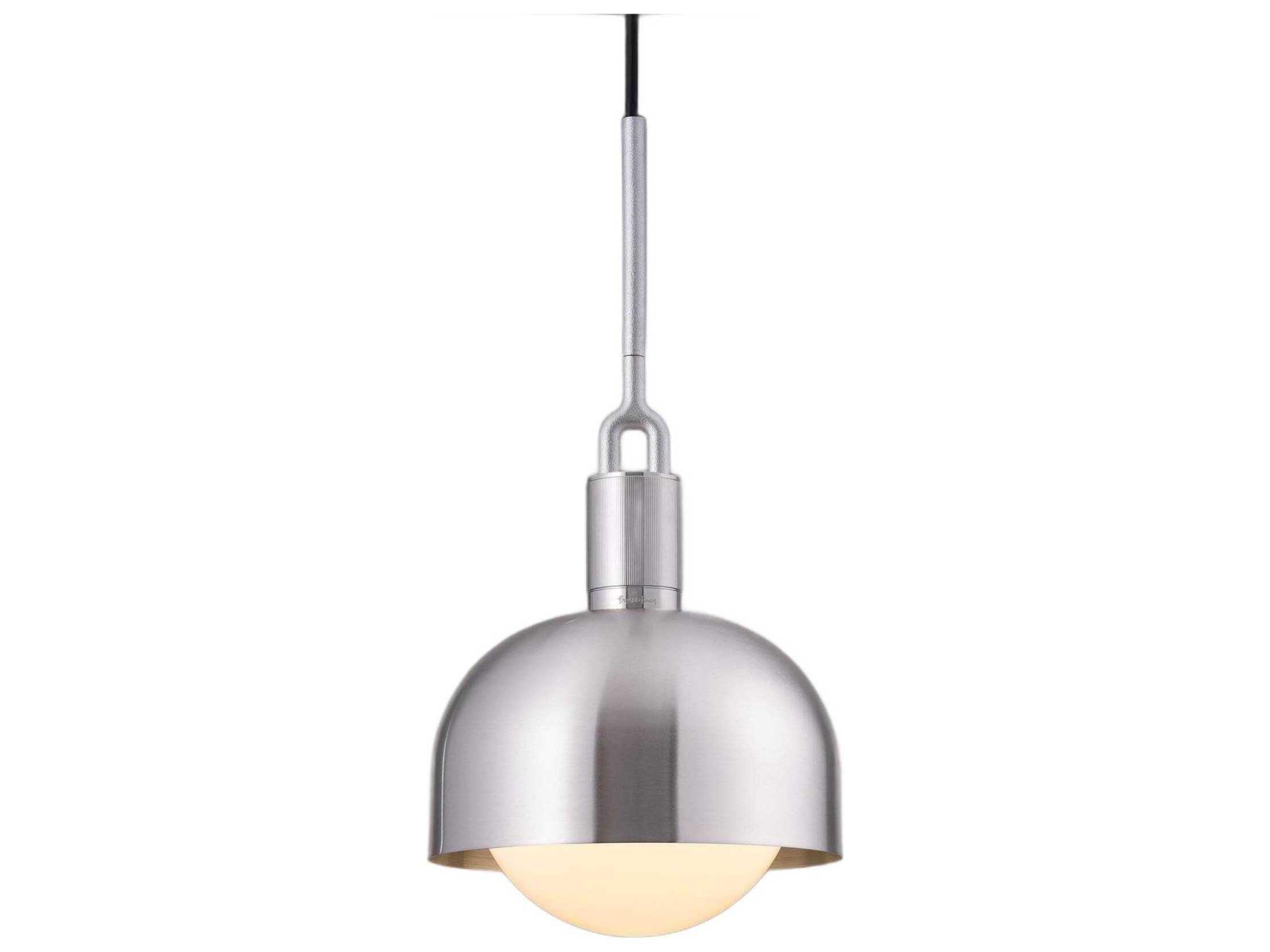 Forked 1-Light Steel Mini Pendant