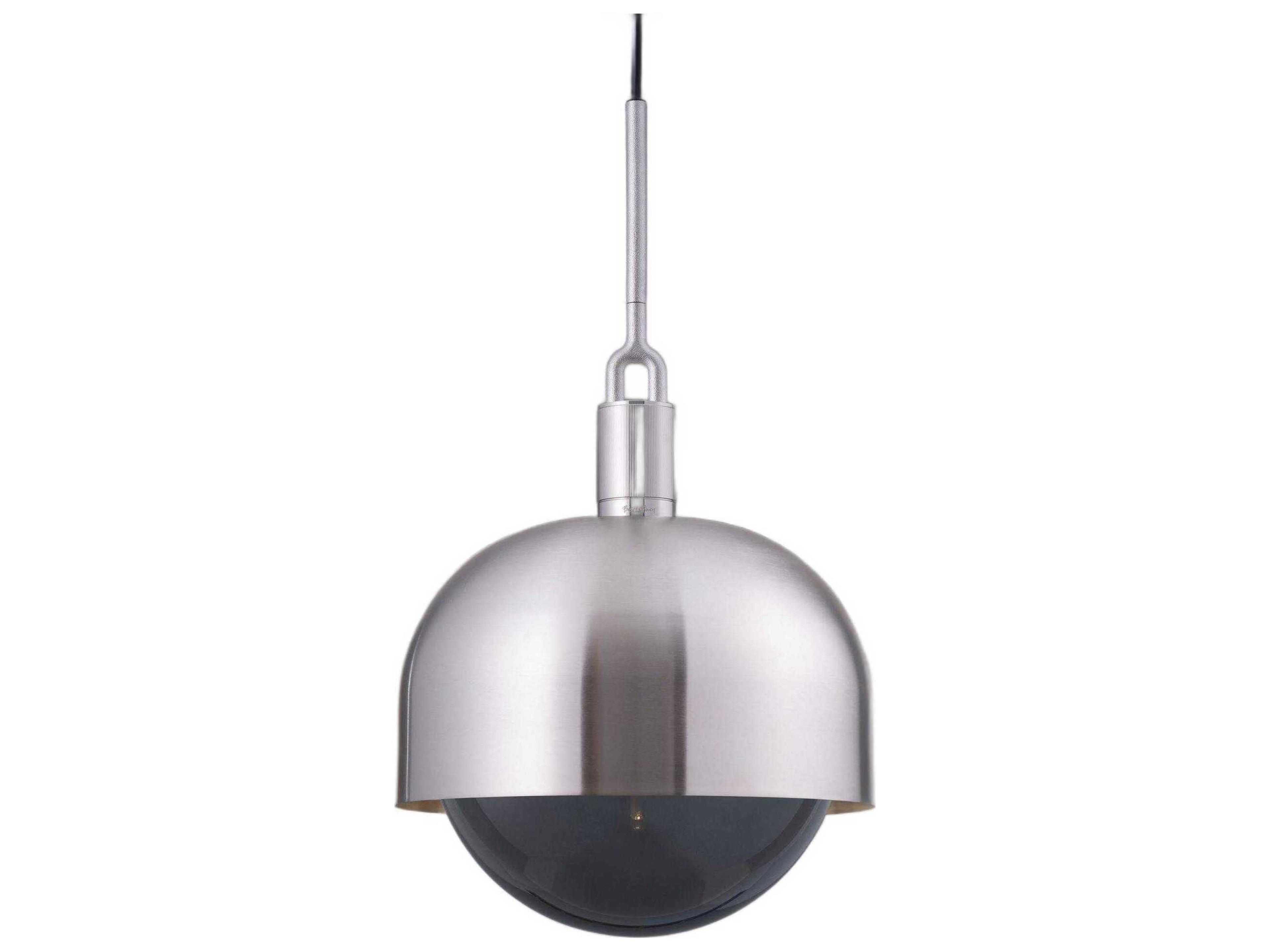 Forked 1-Light Steel Pendant