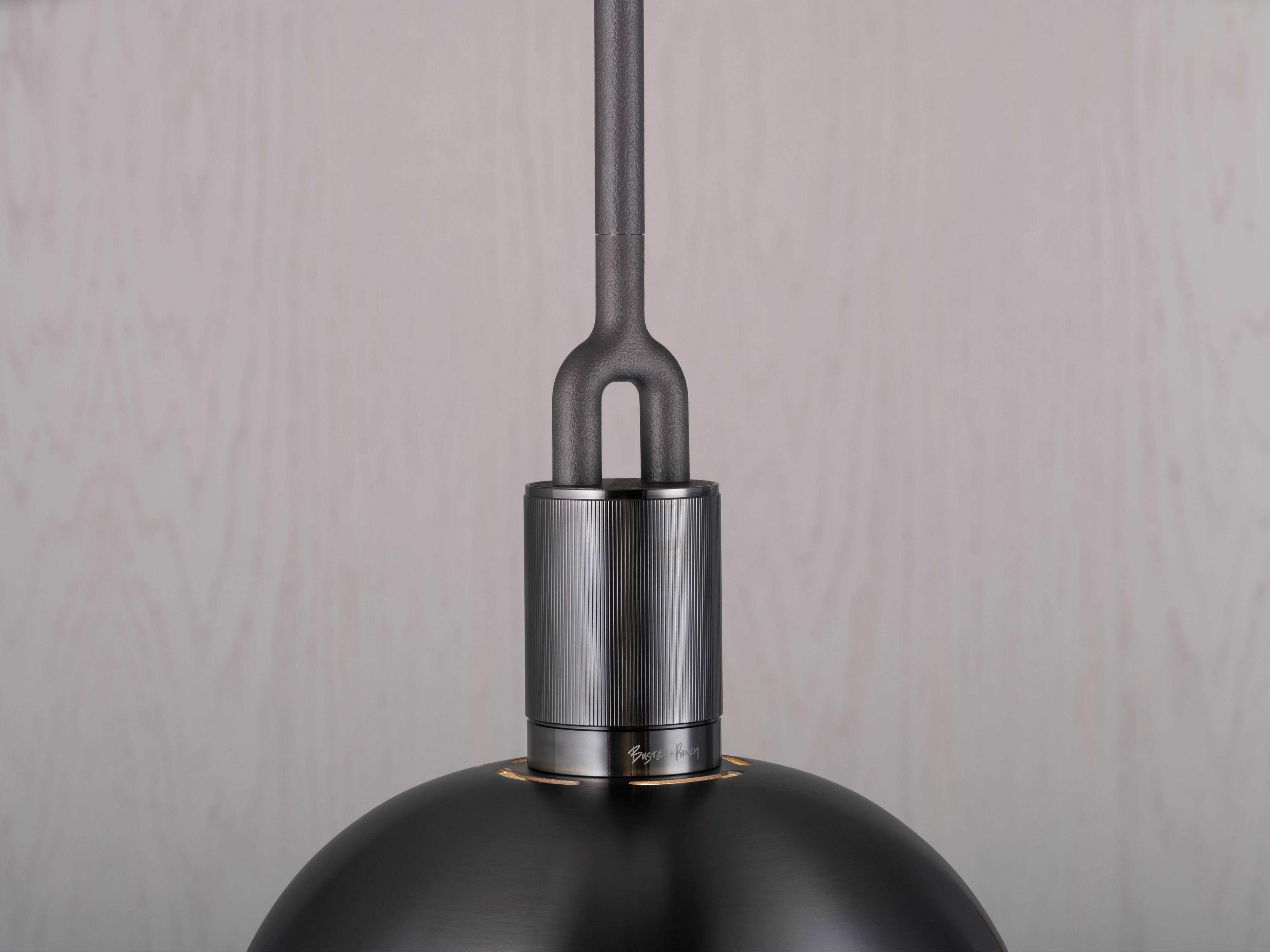 Buster + Punch Forked 1-Light Gun Metal Gunmetal Pendant