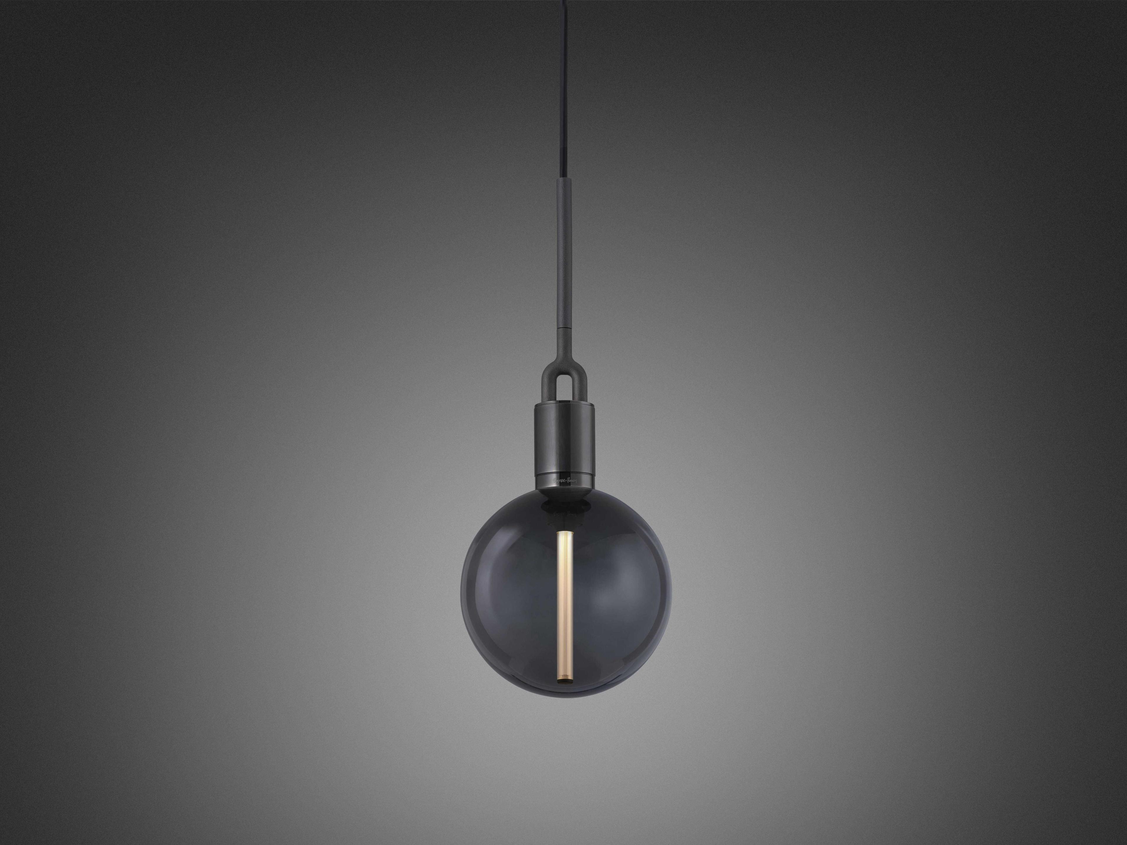 Buster + Punch Forked 1-Light Gun Metal Gunmetal Globe Mini Pendant