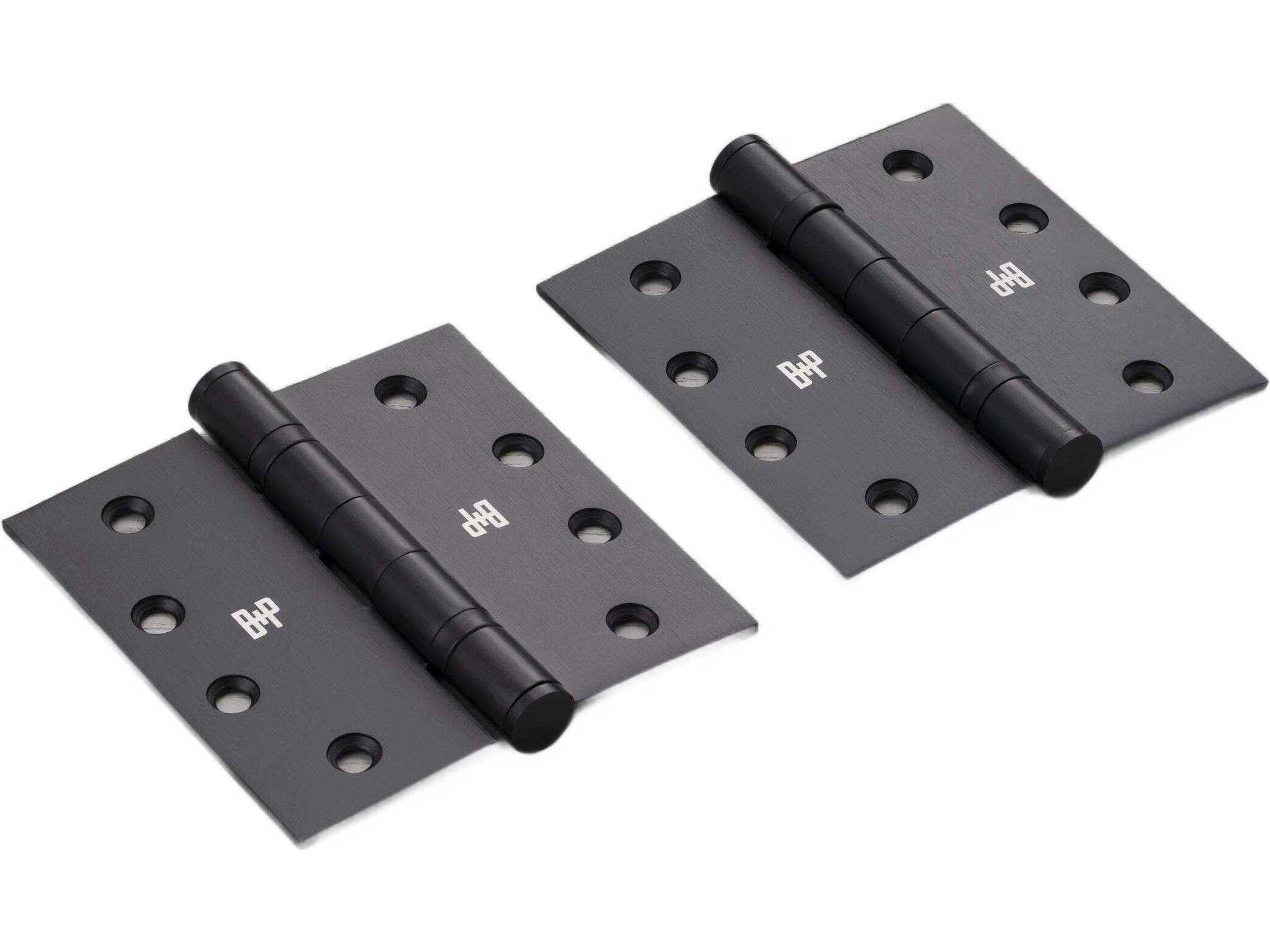 Welders Black 4" x 4" Door Hinge