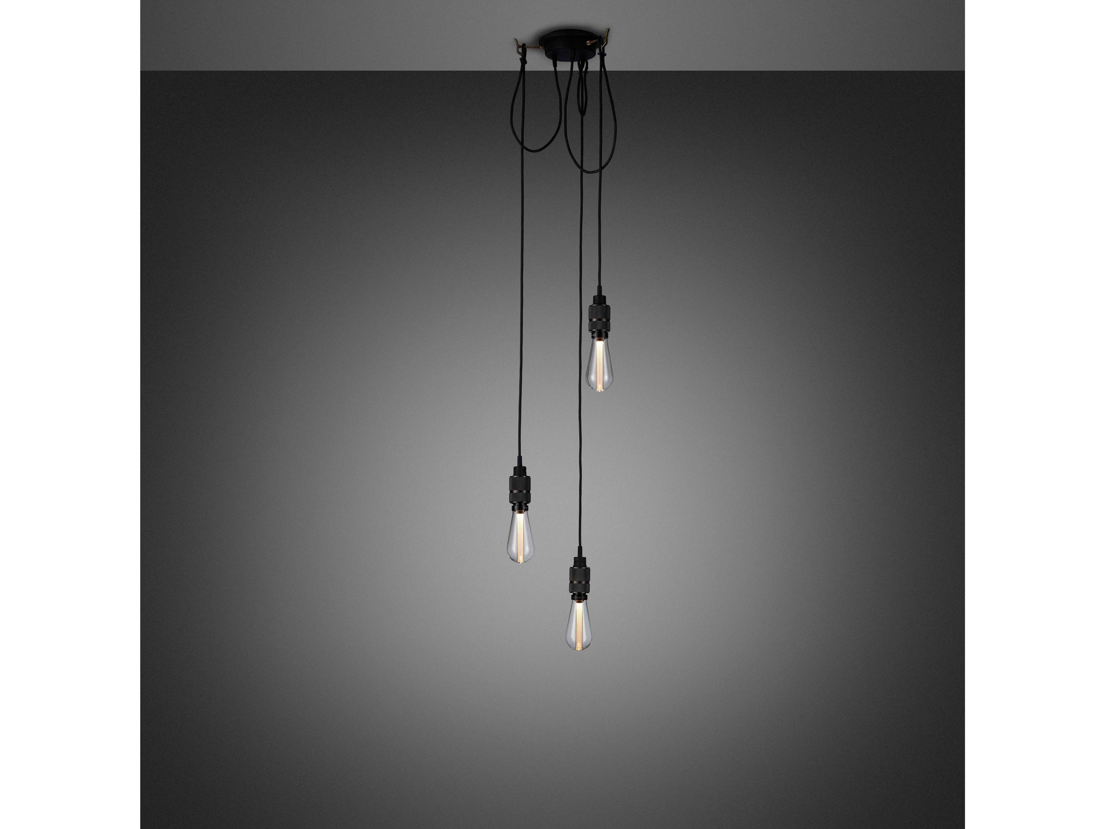 Buster + Punch Hooked 3-Light Smoked Bronze Mini Pendant