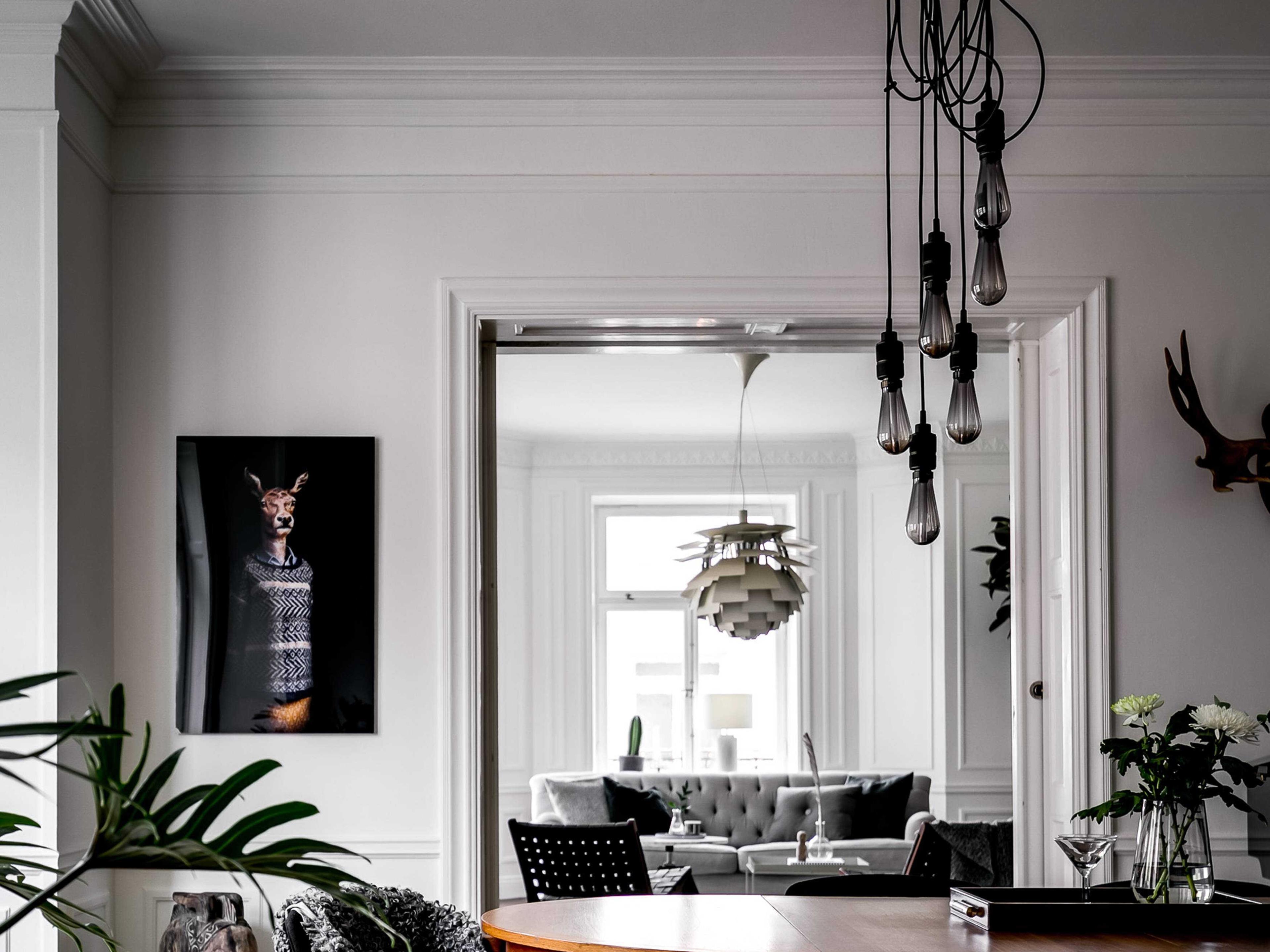 Buster + Punch Hooked 6-Light Smoked Bronze Mini Pendant