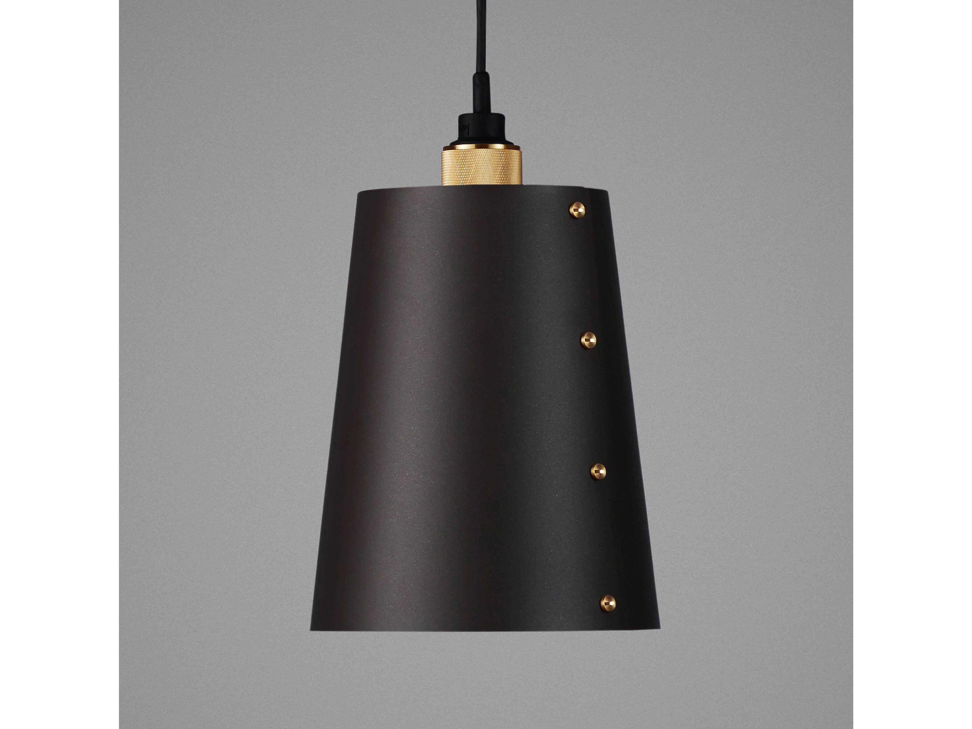 Buster + Punch Hooked 1-Light Brass Black Mini Pendant