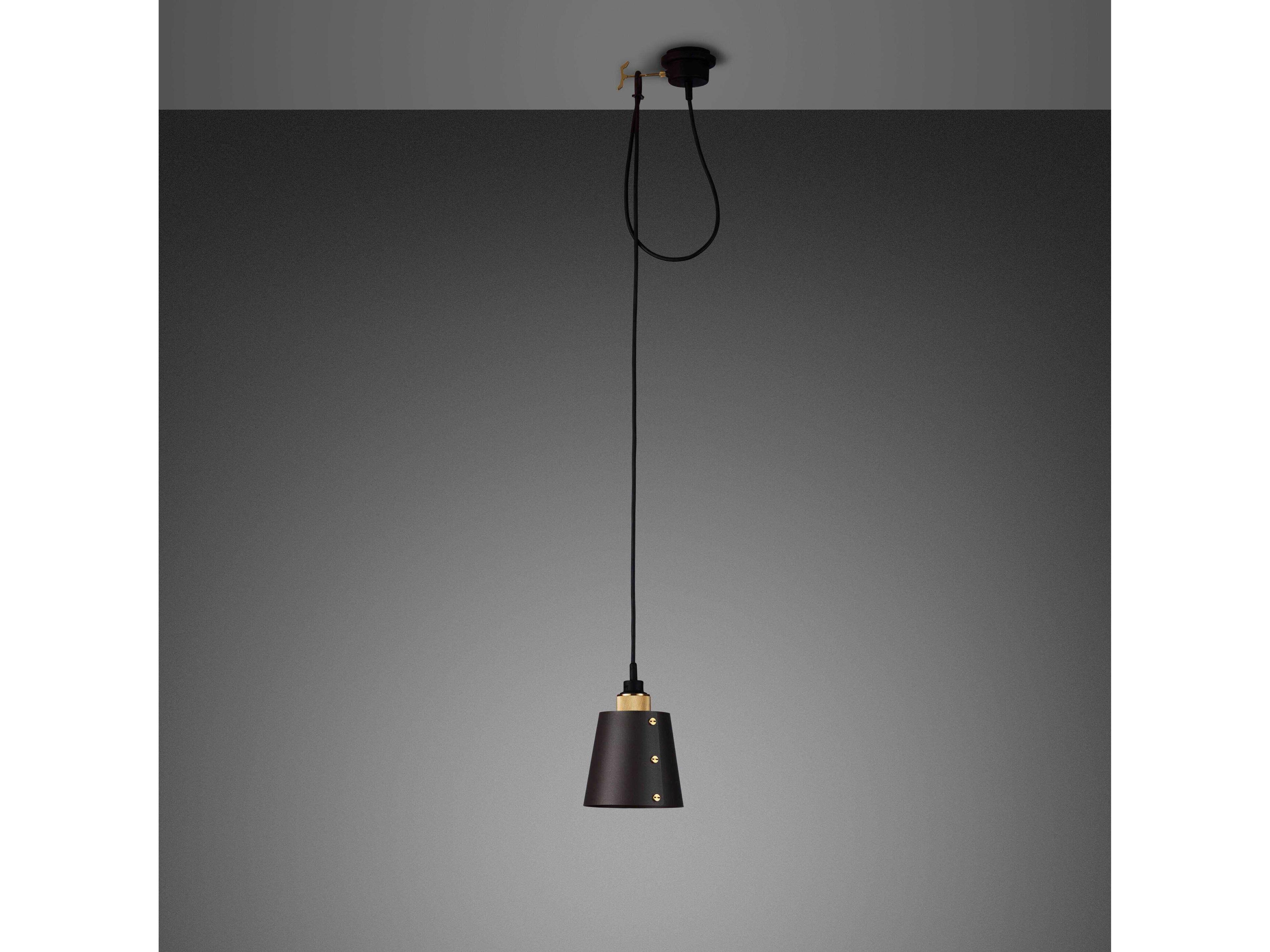 Buster + Punch Hooked 1-Light Brass Black Mini Pendant