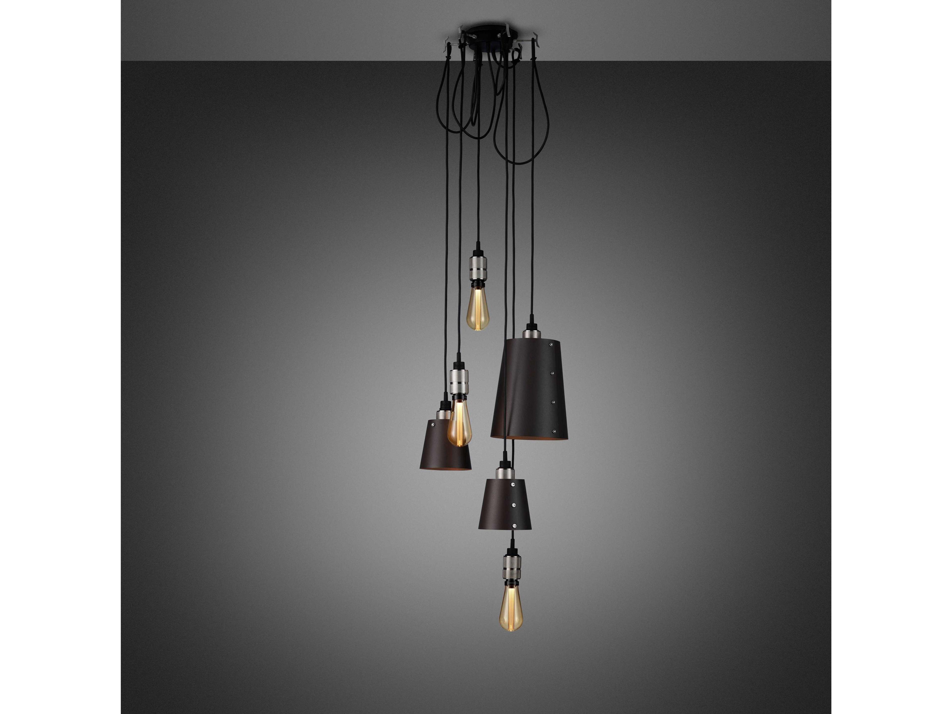 Buster + Punch Hooked 6-Light Steel Black Mini Pendant