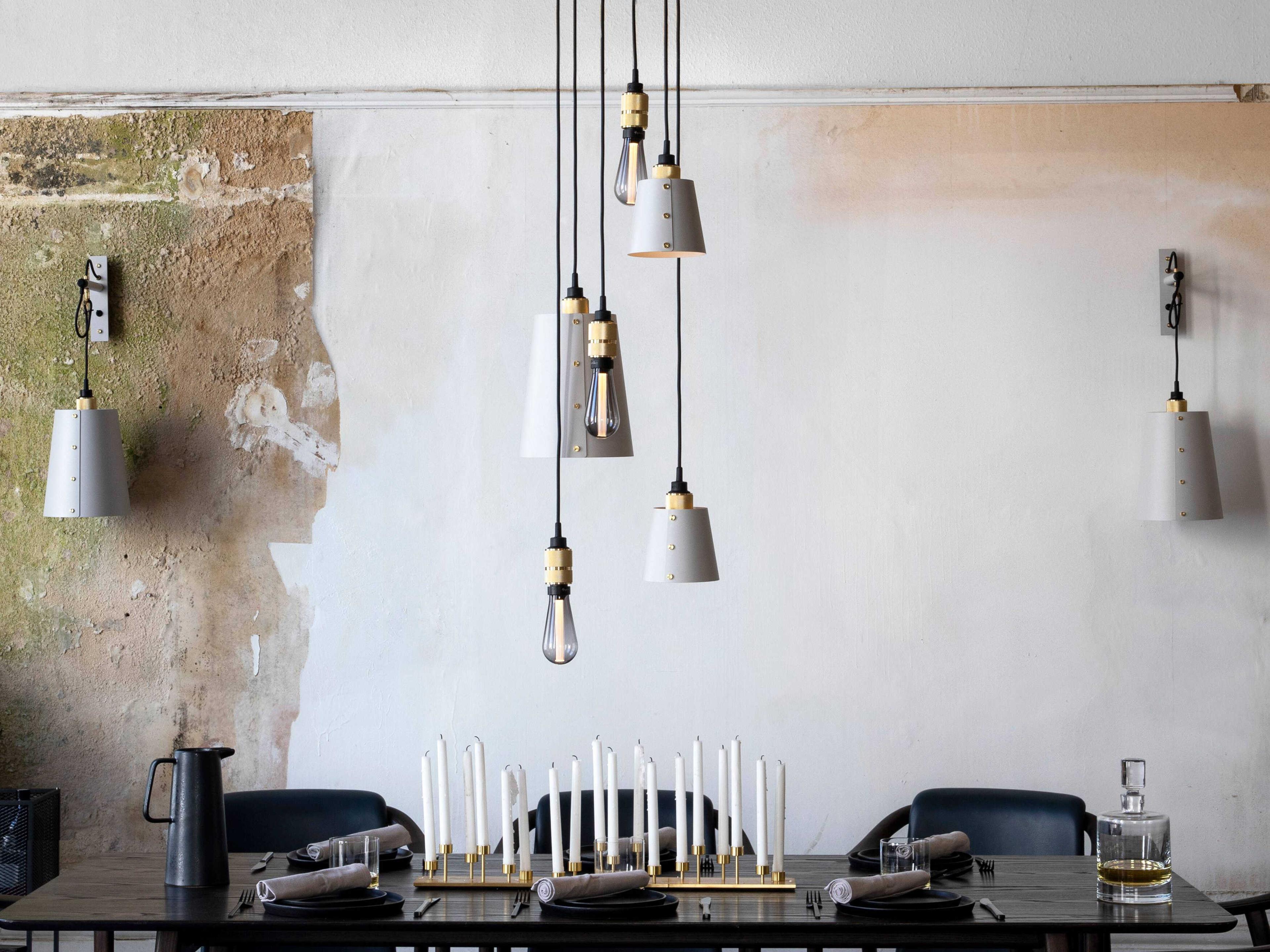 Buster + Punch Hooked 6-Light Smoked Bronze Gray Mini Pendant