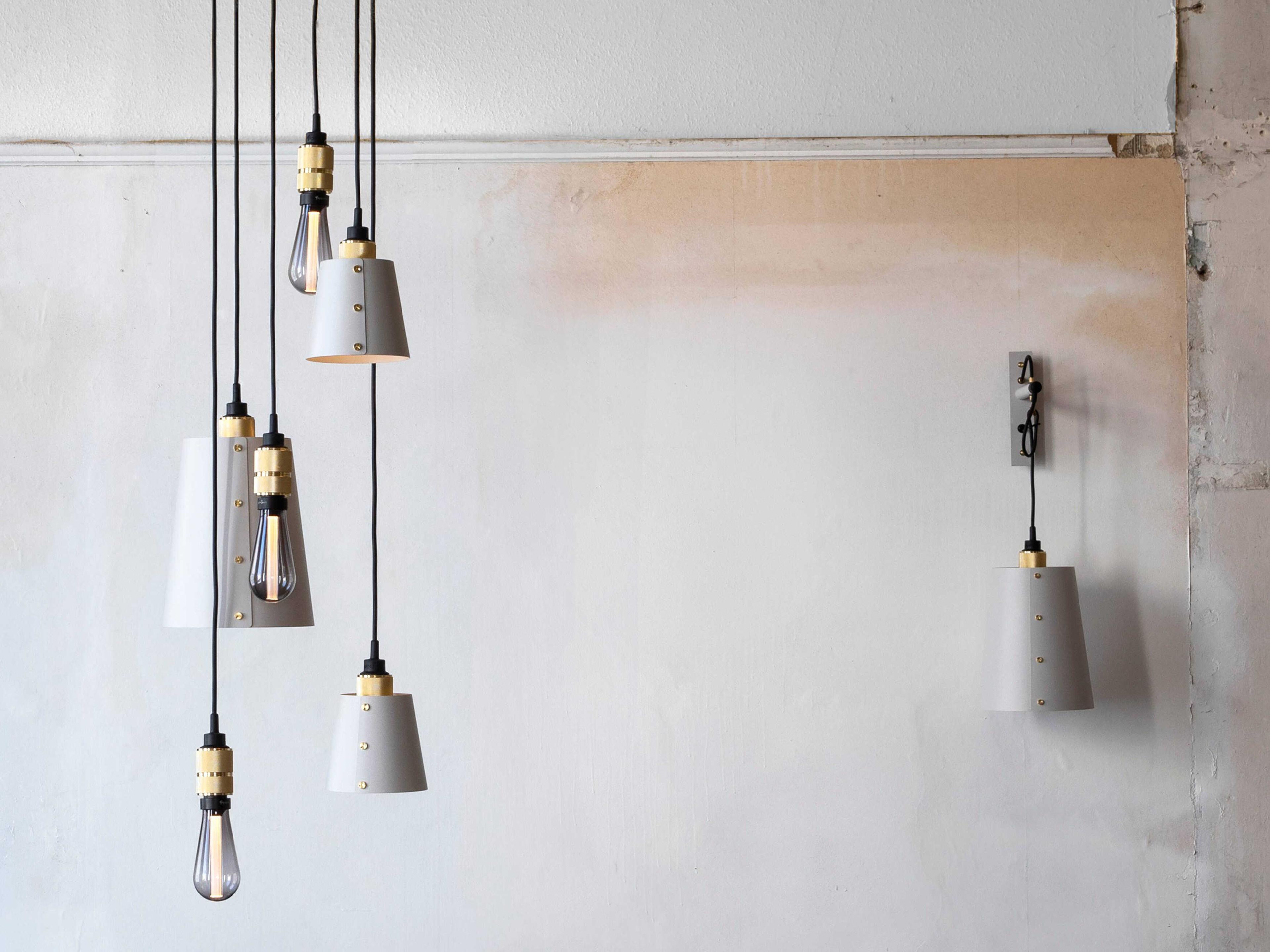 Buster + Punch Hooked 6-Light Brass Gray Mini Pendant
