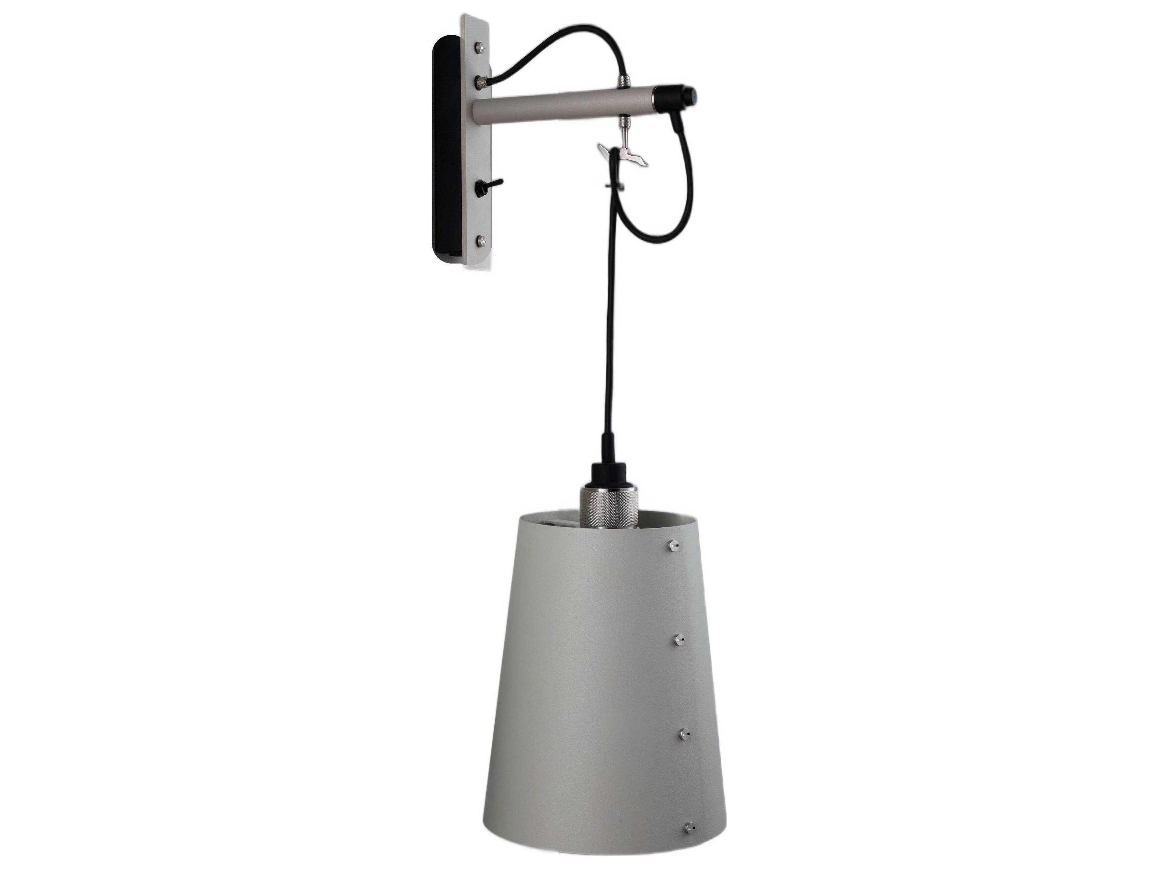 Hooked 1-Light Steel Wall Sconce