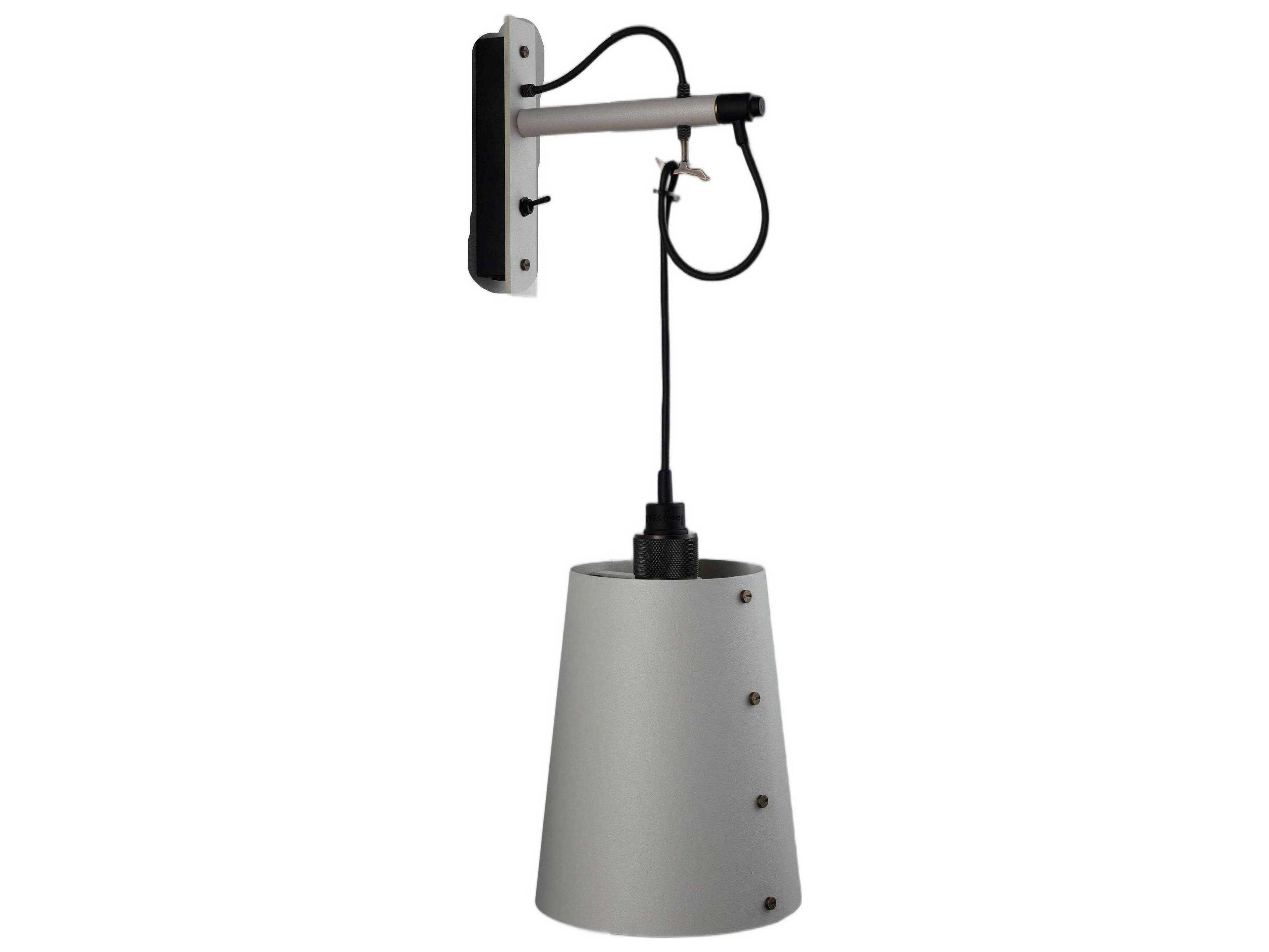 Hooked 1-Light Smoked Bronze Wall Sconce